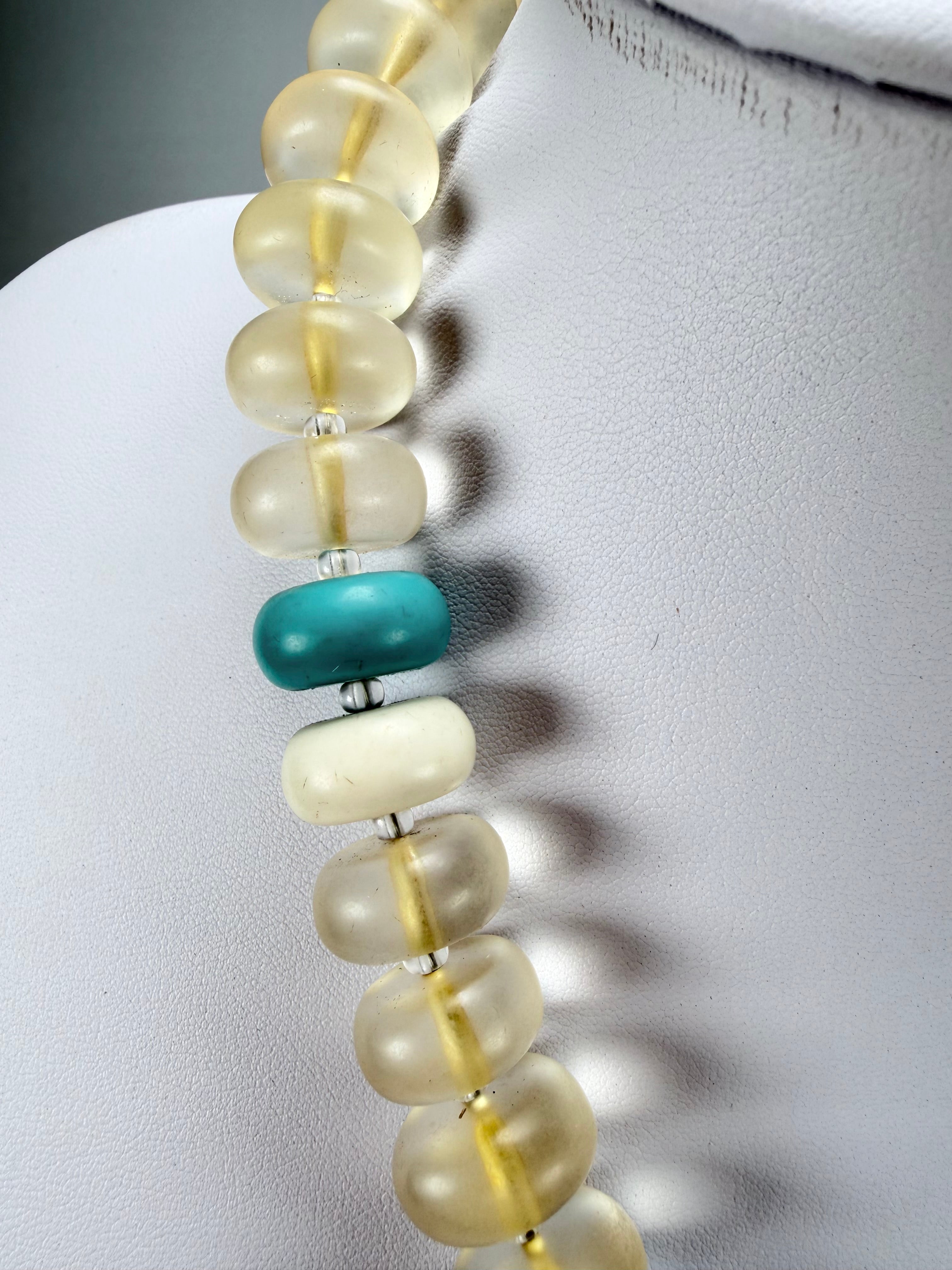 Sobral - Planets "Land & Water" Studio Creation Resin Necklace ( 000000 )