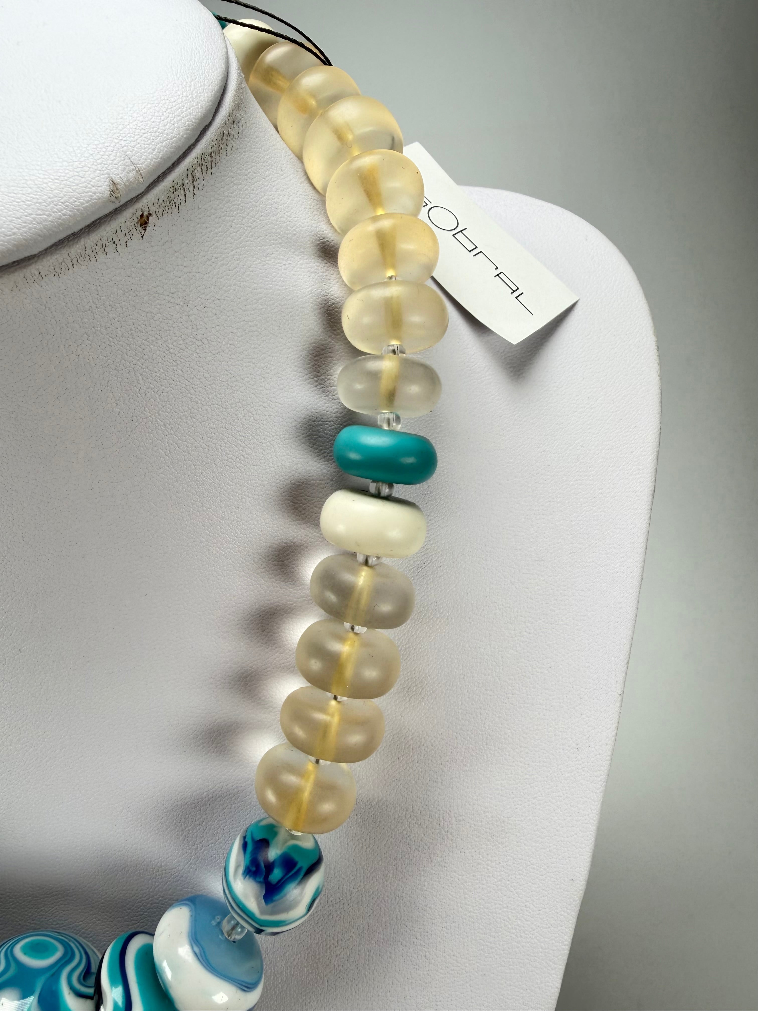 Sobral - Planets "Land & Water" Studio Creation Resin Necklace ( 000000 )