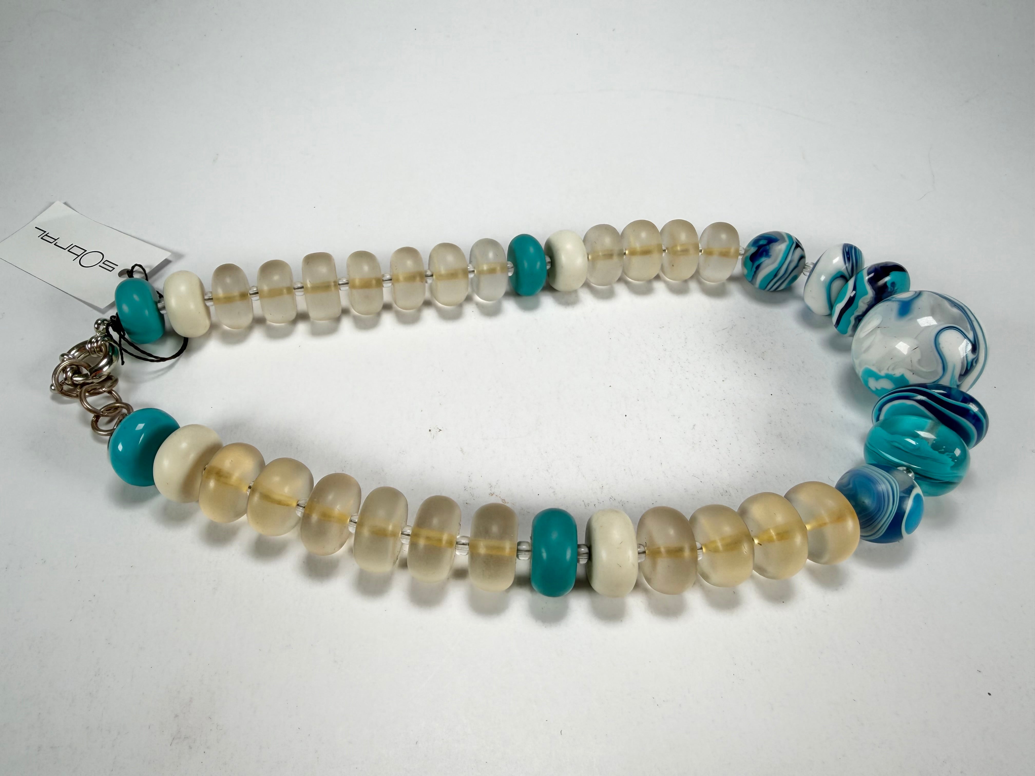 Sobral - Planets "Land & Water" Studio Creation Resin Necklace ( 000000 )