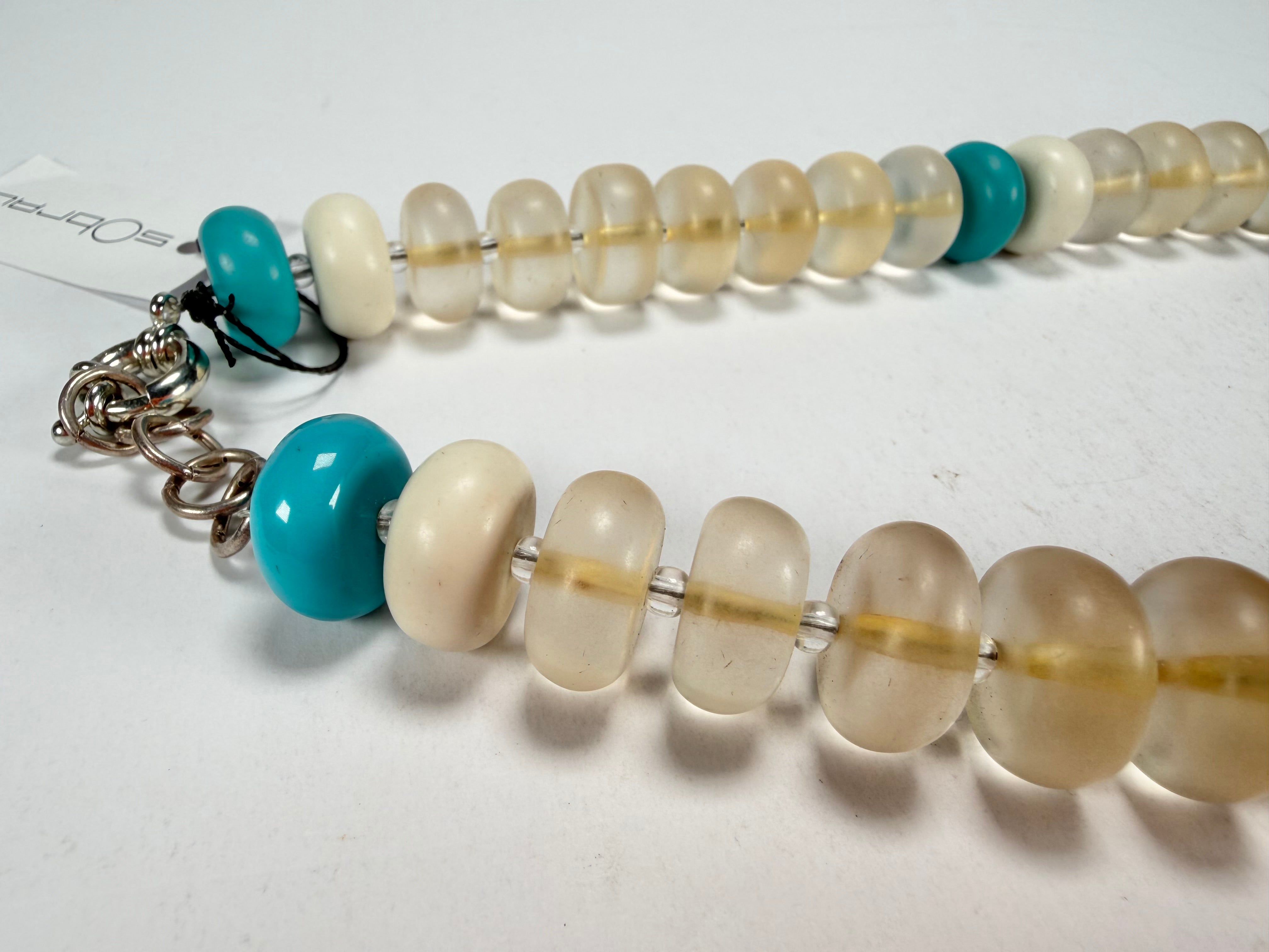 Sobral - Planets "Land & Water" Studio Creation Resin Necklace ( 000000 )