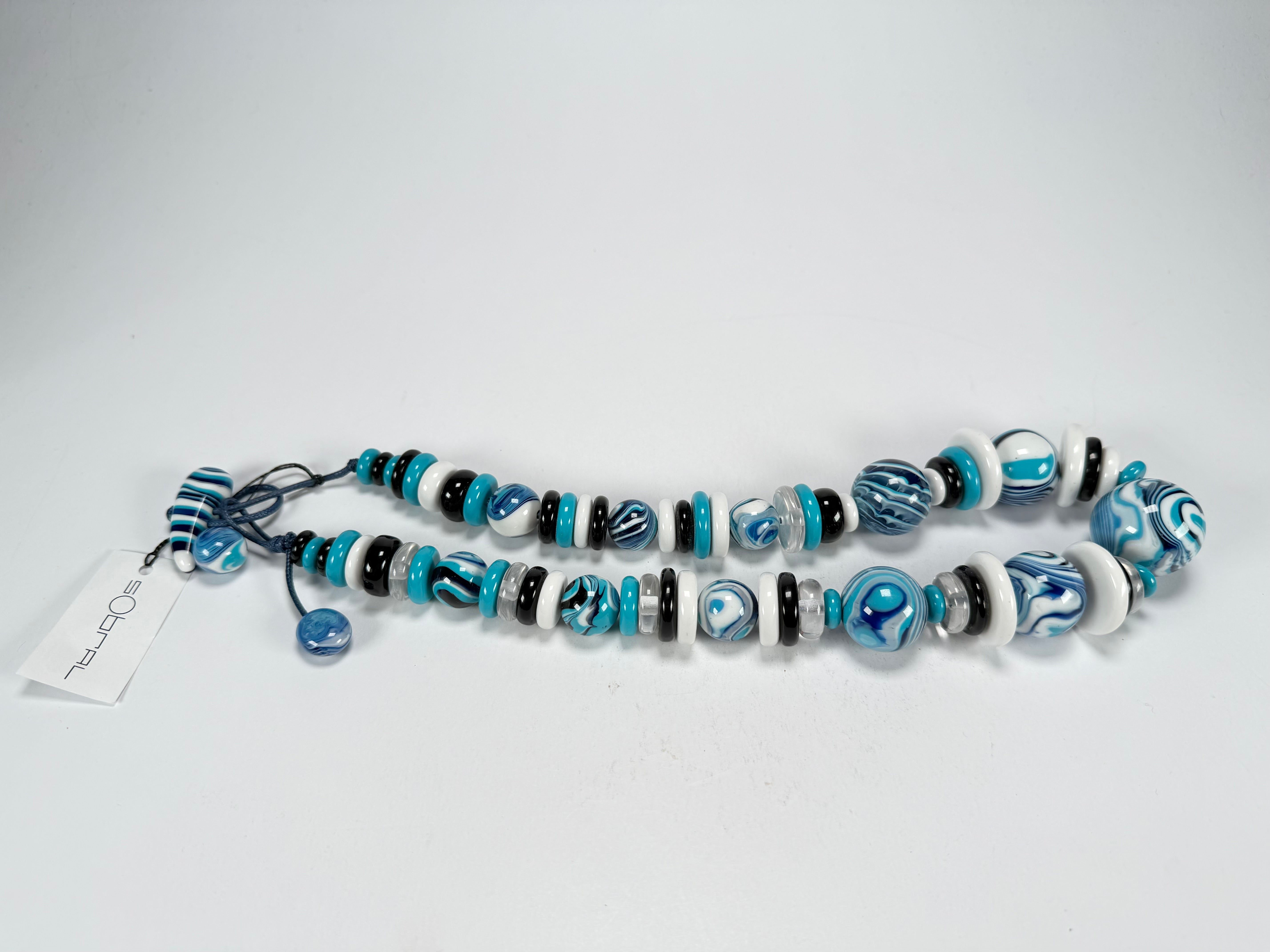 Sobral - Eteria "Celestial" Blue Studio Creation Resin Necklace ( 005481 )