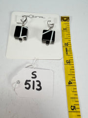 Sobral - Street "Atelie" Black Resin Earrings ( 005338 )