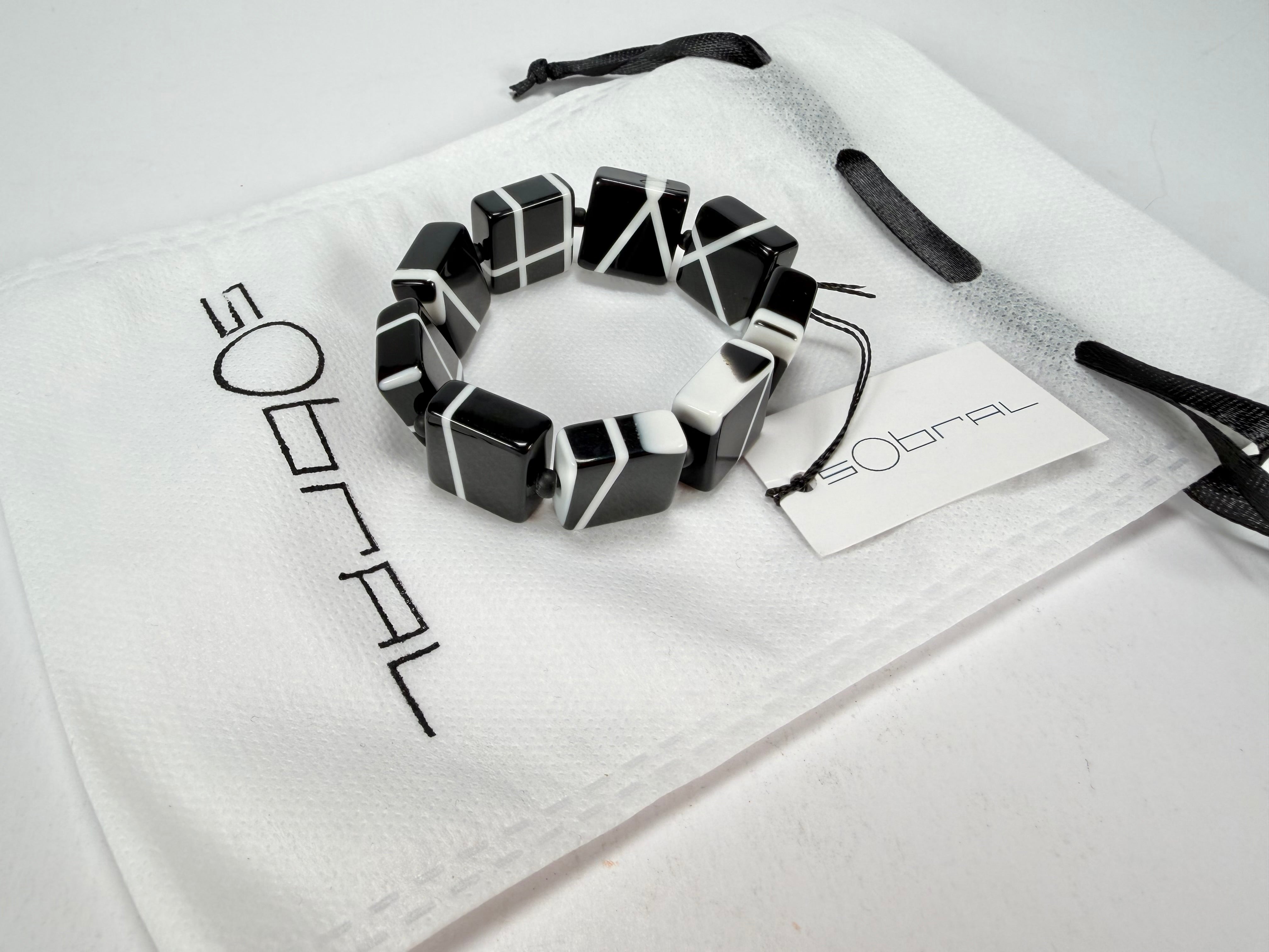 Sobral - Street "Atelie" Black Resin Bracelet ( 004706 )