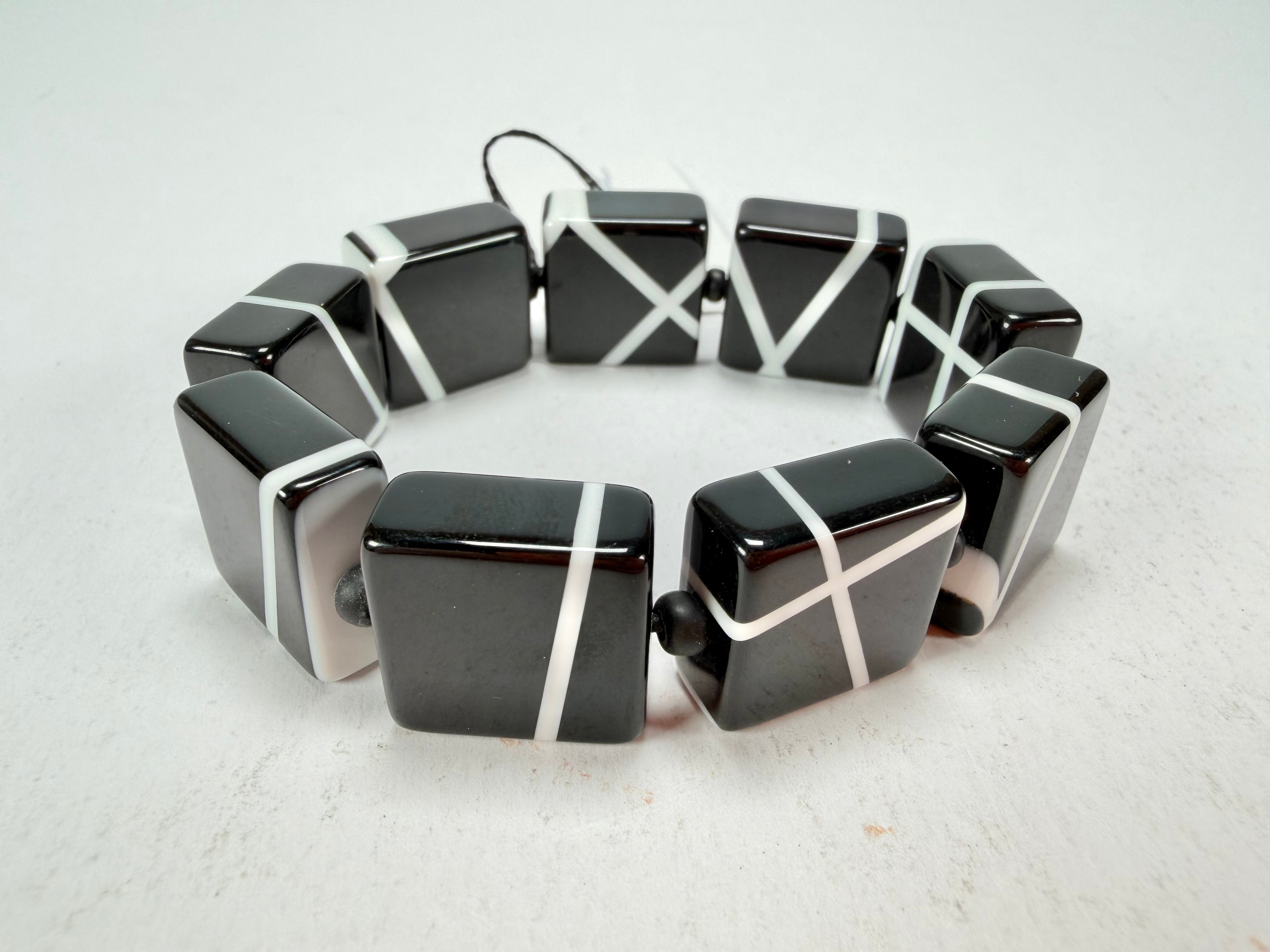 Sobral - Street "Atelie" Black Resin Bracelet ( 004706 )