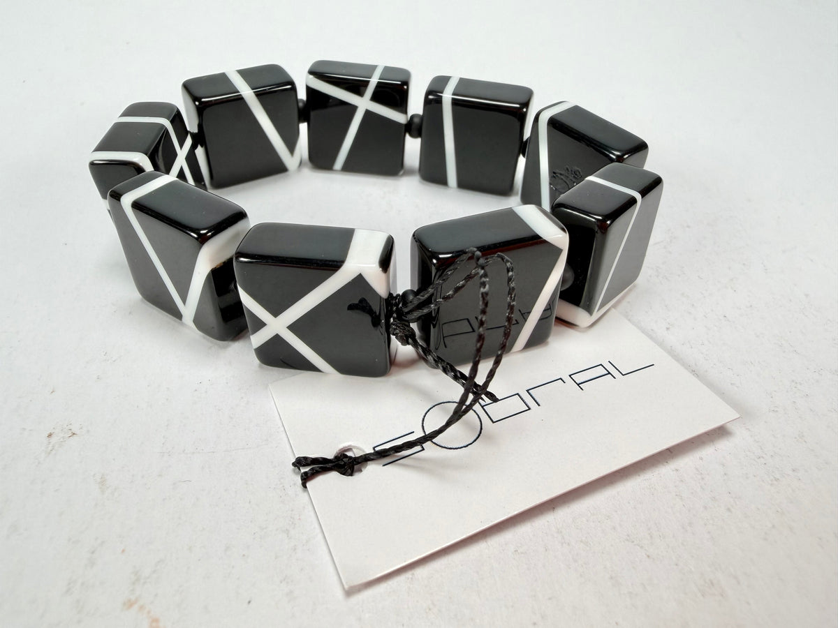 Sobral - Street "Atelie" Black Resin Bracelet ( 004706 )