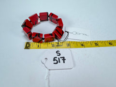 Sobral - Street "Atelie" Red Resin Bracelet ( 004706 )
