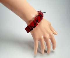 Sobral - Street "Atelie" Red Resin Bracelet ( 004706 )