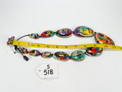Sobral - Multi-Colour "Gabriele K" Resin Necklace ( 003616 )