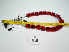 Sobral - Street "Catedral" Red Resin Necklace ( 004311 )