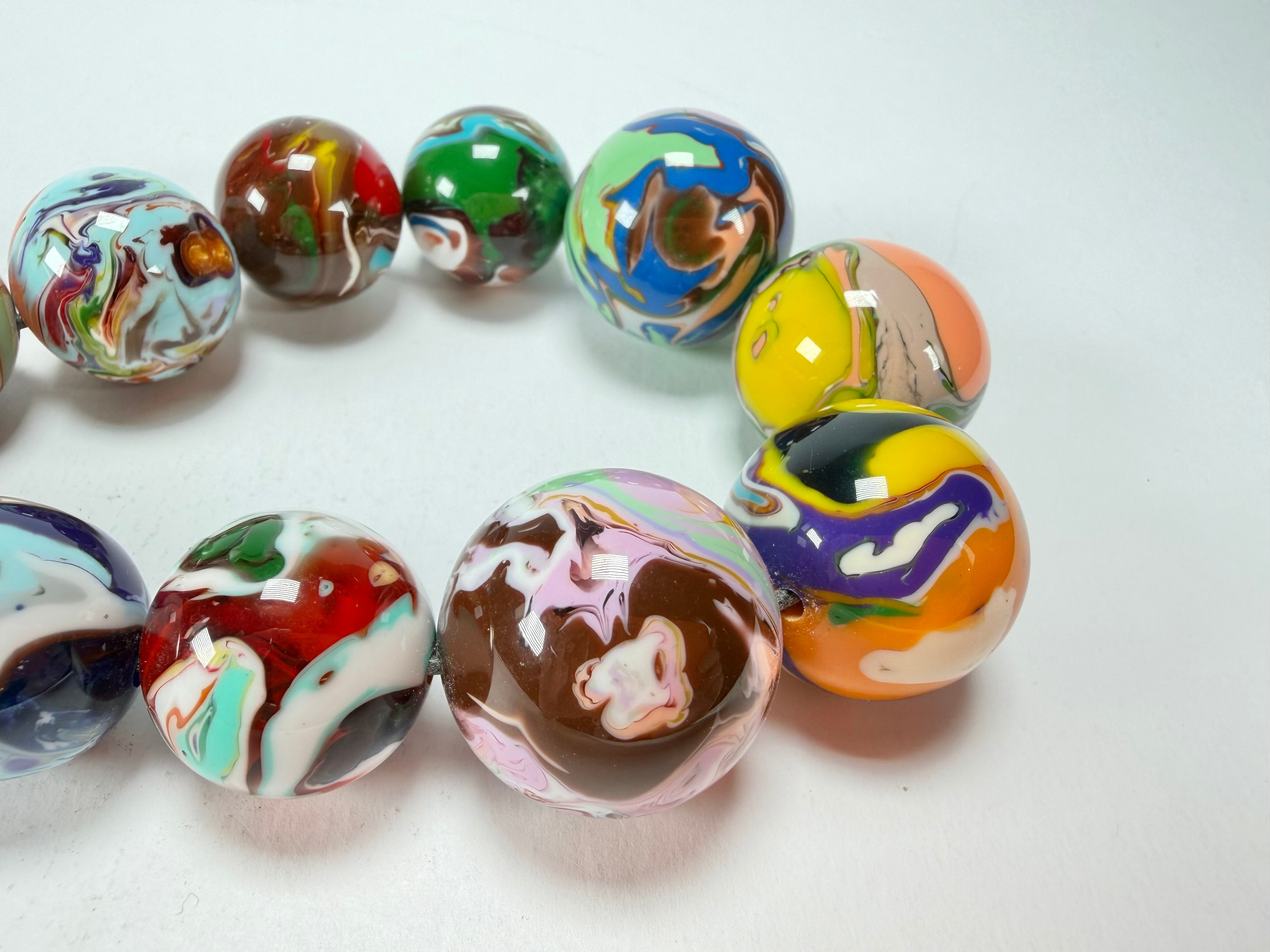 Sobral - Planets "Jupiter" Pollock Resin Necklace ( 005453 )