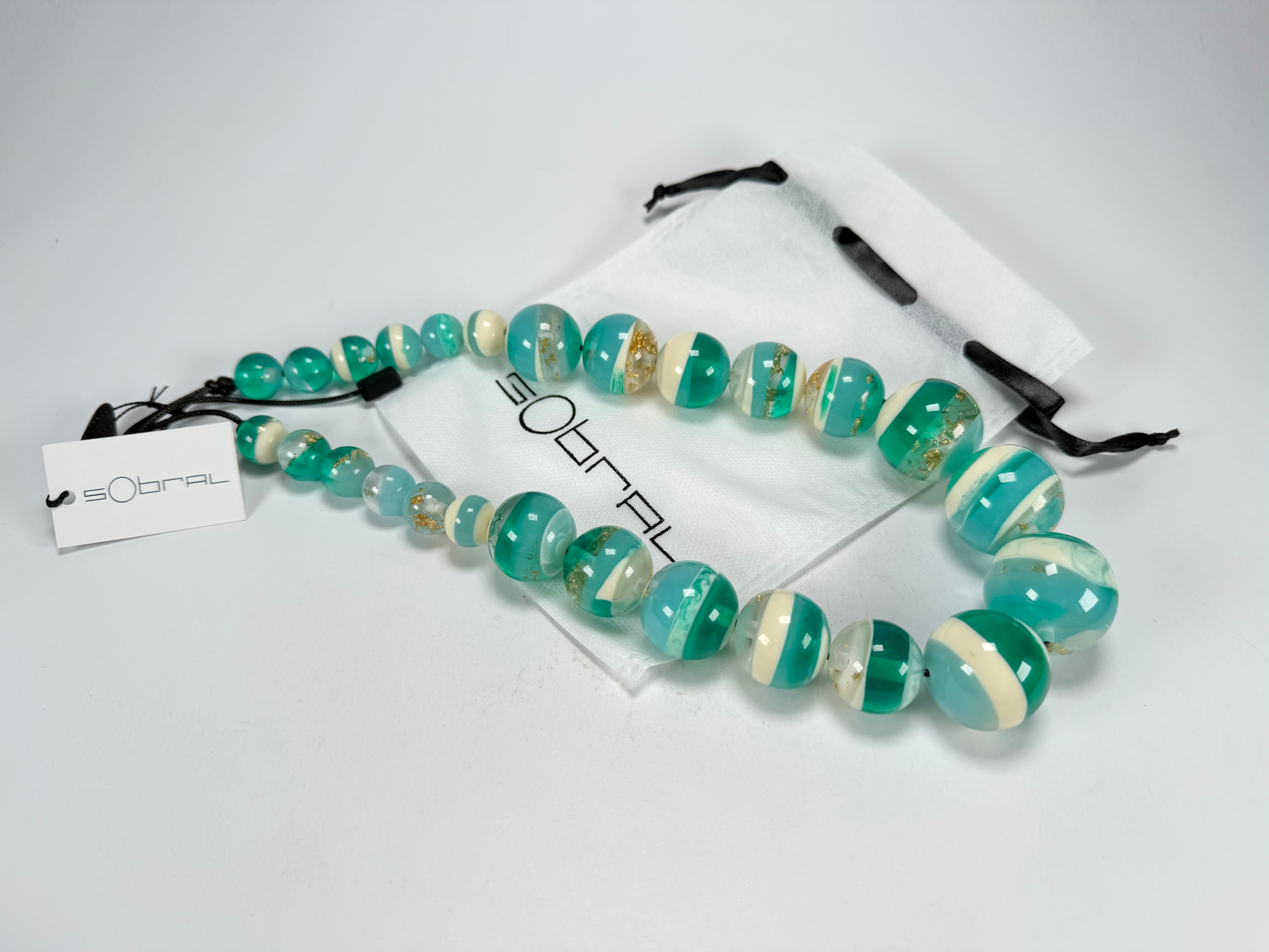 Sobral - Planets "Jupiter" Neptune Resin Necklace ( 005453 )