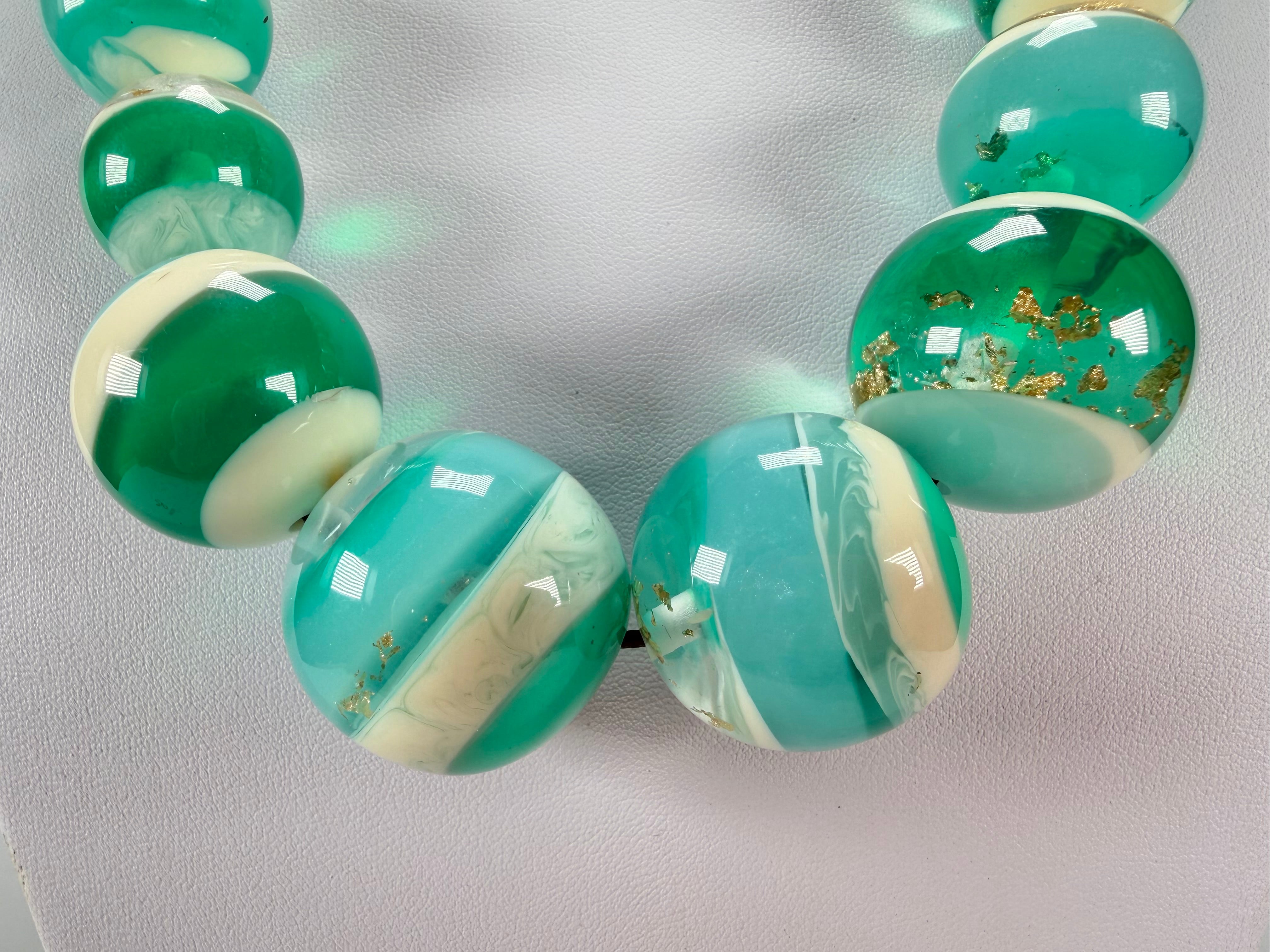 Sobral - Planets "Jupiter" Neptune Resin Necklace ( 005453 )
