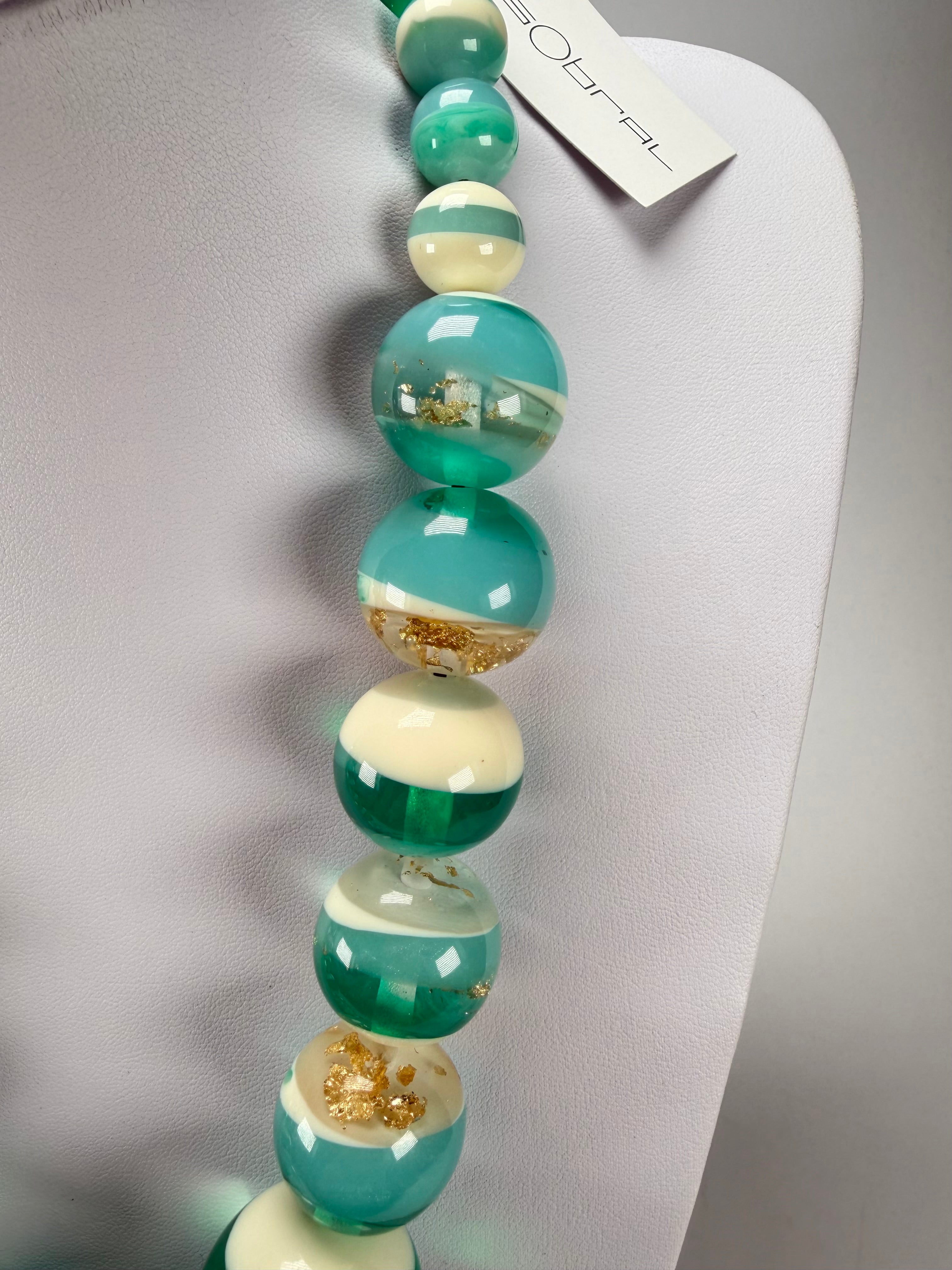 Sobral - Planets "Jupiter" Neptune Resin Necklace ( 005453 )