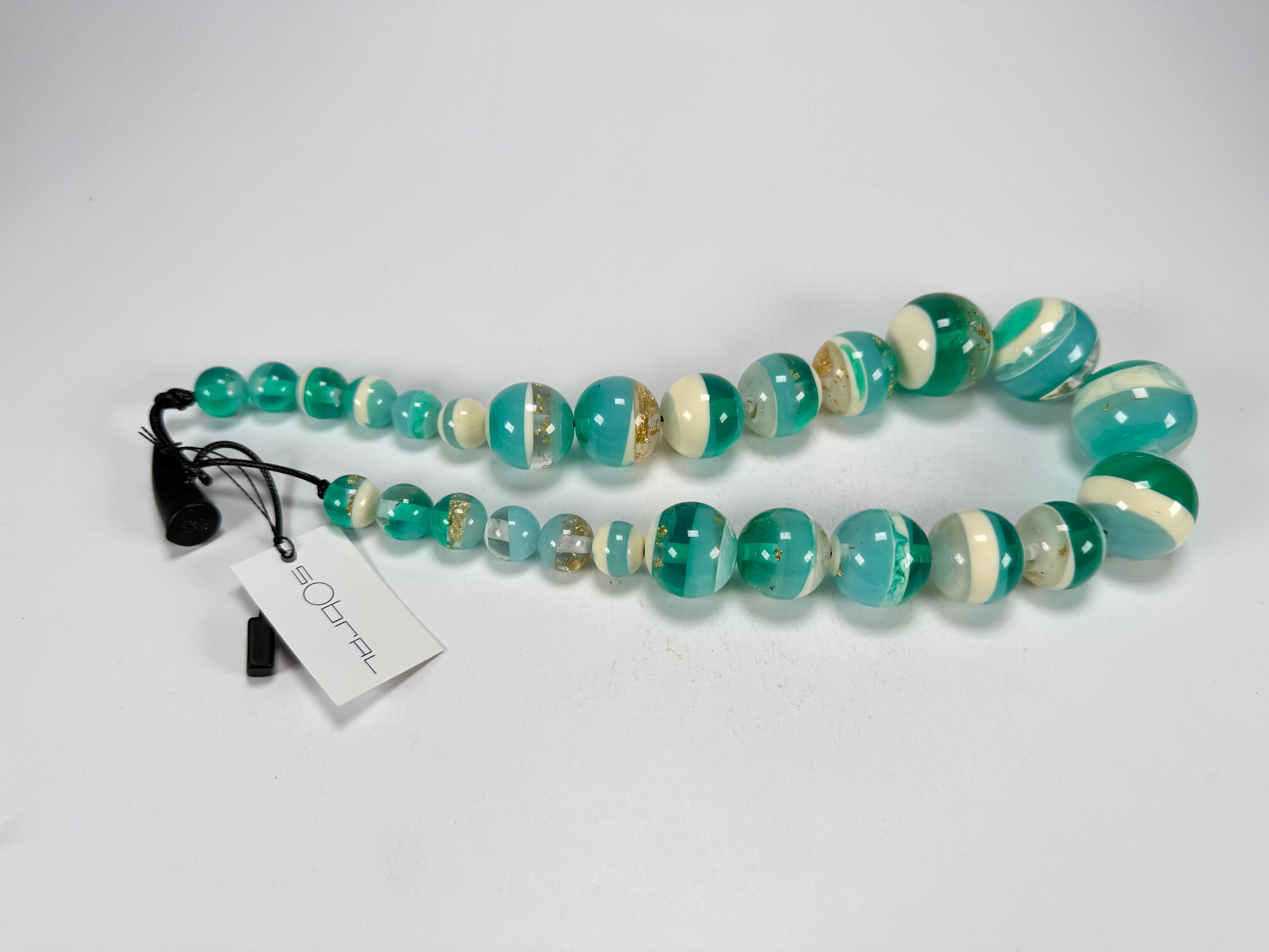 Sobral - Planets "Jupiter" Neptune Resin Necklace ( 005453 )