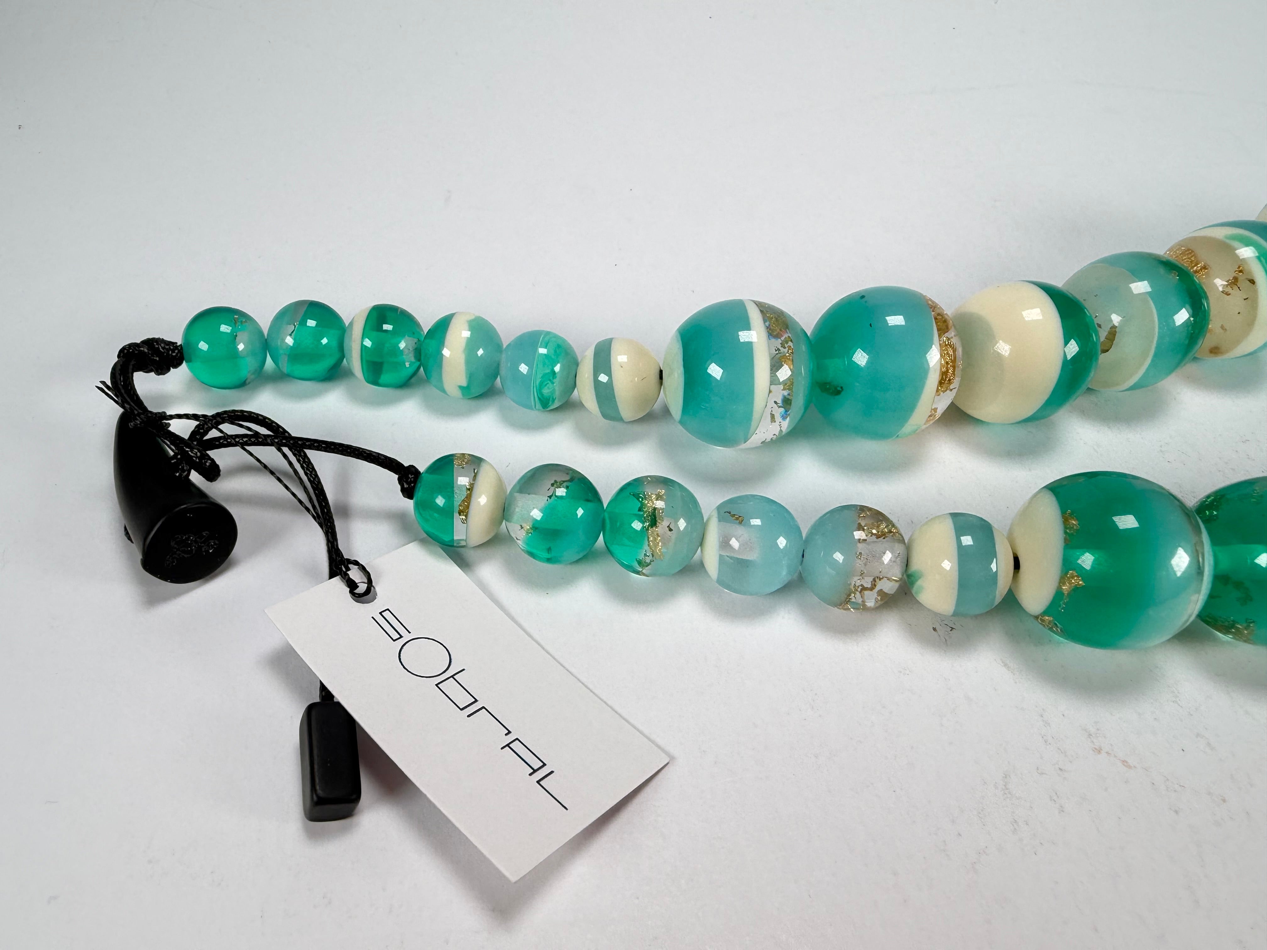 Sobral - Planets "Jupiter" Neptune Resin Necklace ( 005453 )