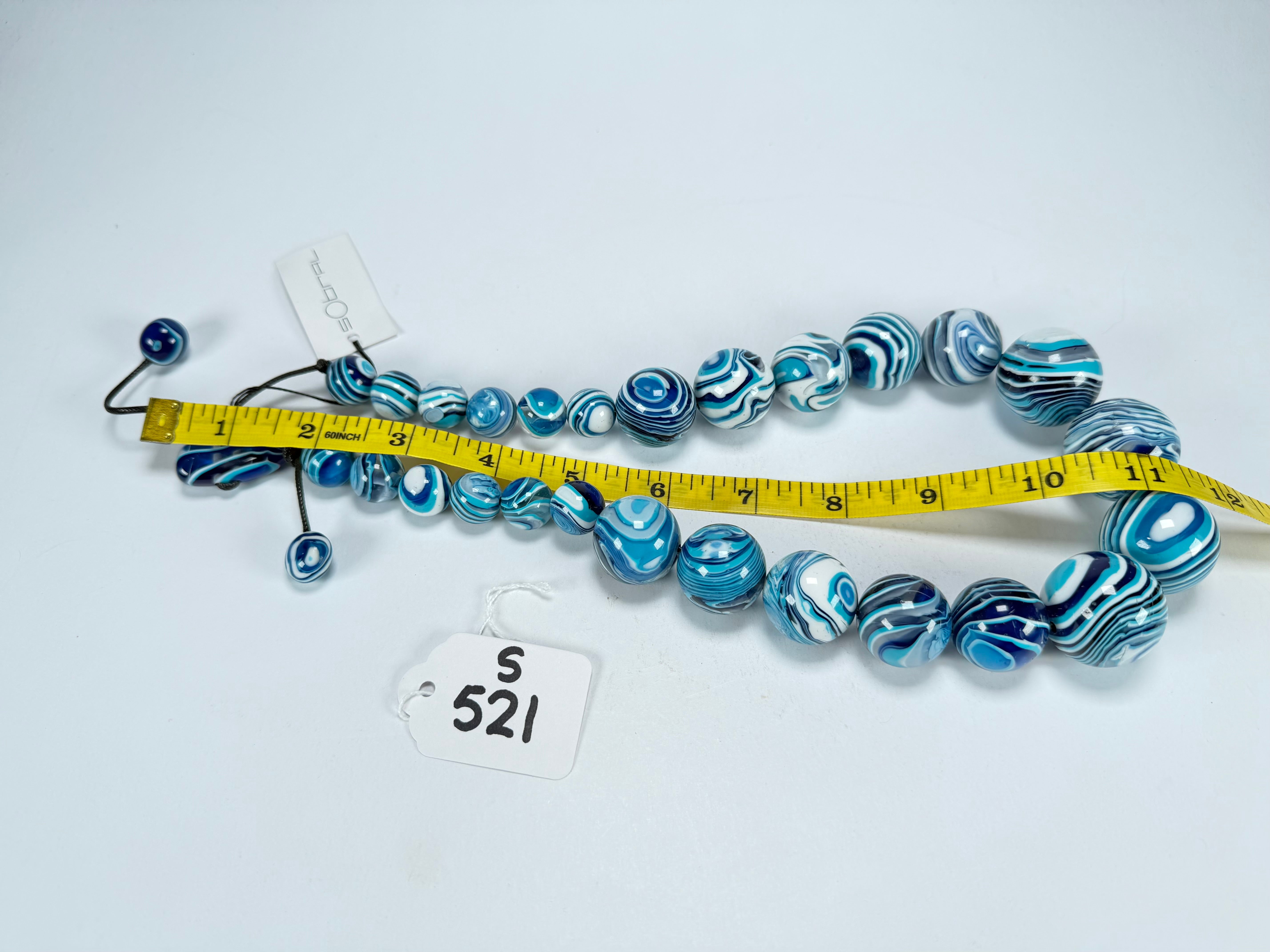 Sobral - Planets "Jupiter" Blue Studio Creation Resin Necklace ( 005453 )