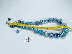 Sobral - Planets "Jupiter" Blue Studio Creation Resin Necklace ( 005453 )