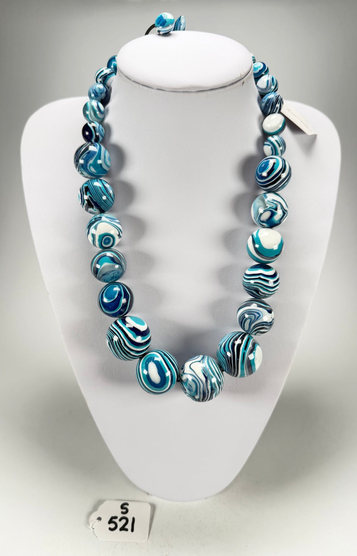 Sobral - Planets "Jupiter" Blue Studio Creation Resin Necklace ( 005453 )