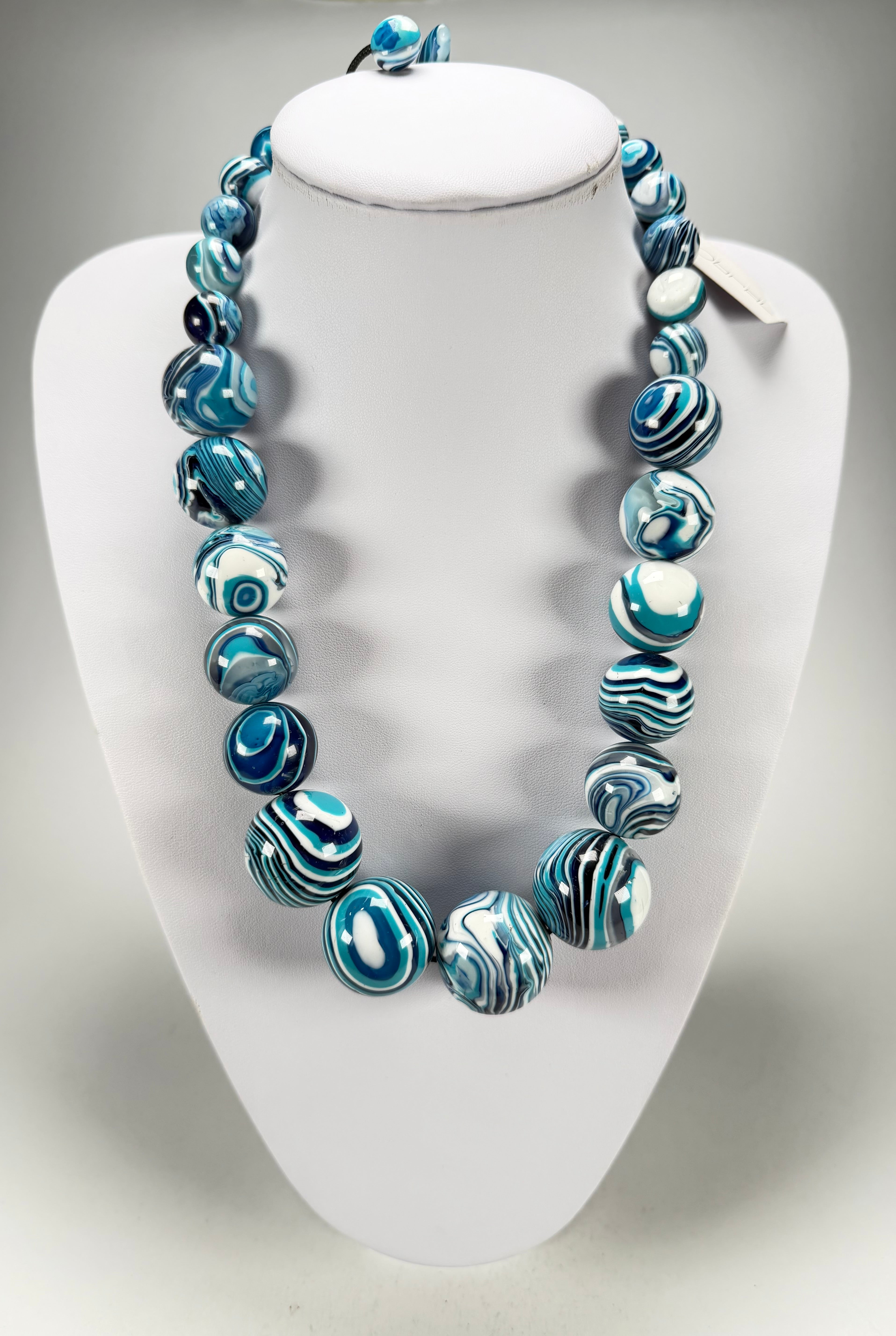 Sobral - Planets "Jupiter" Blue Studio Creation Resin Necklace ( 005453 )