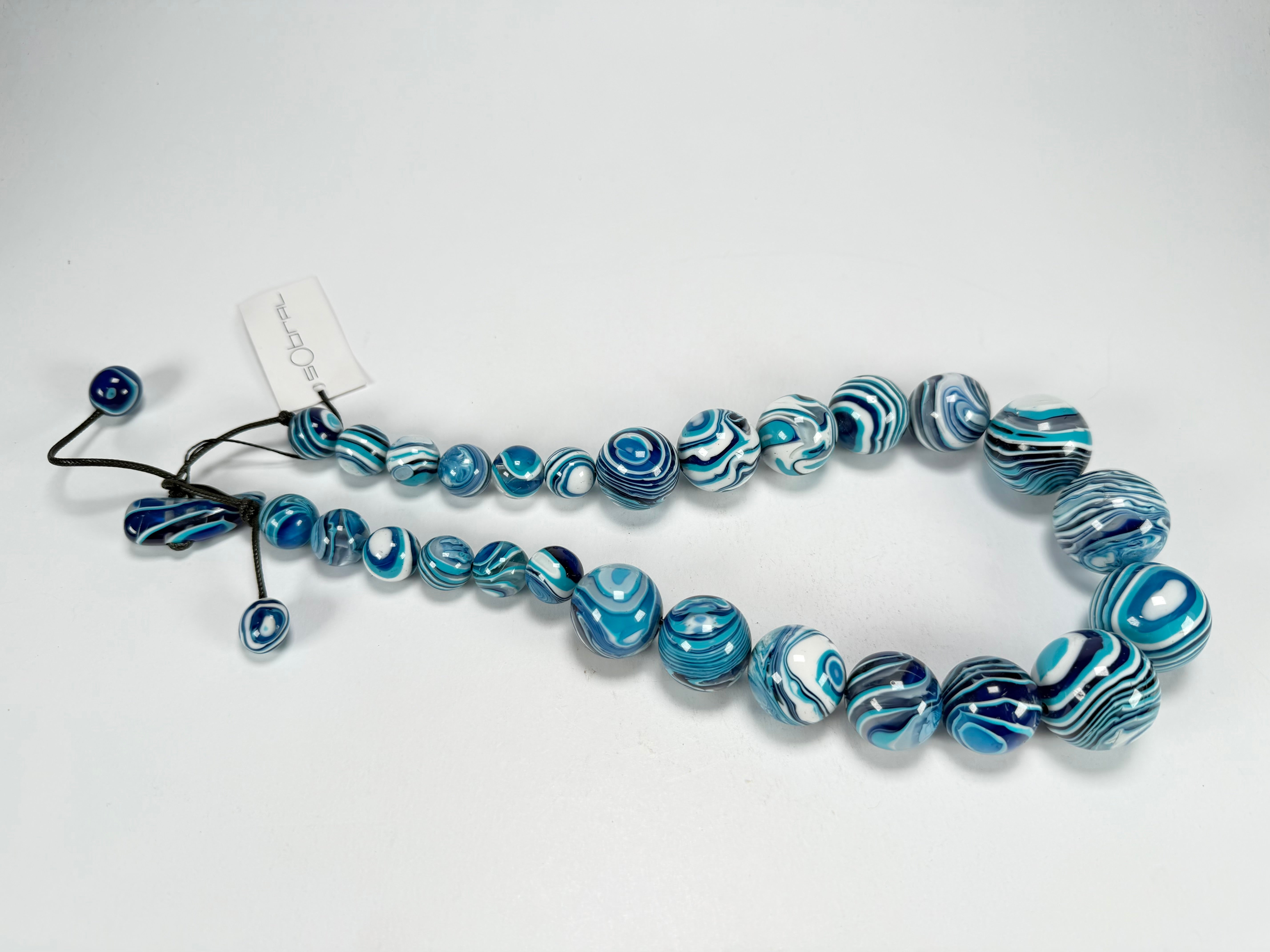 Sobral - Planets "Jupiter" Blue Studio Creation Resin Necklace ( 005453 )