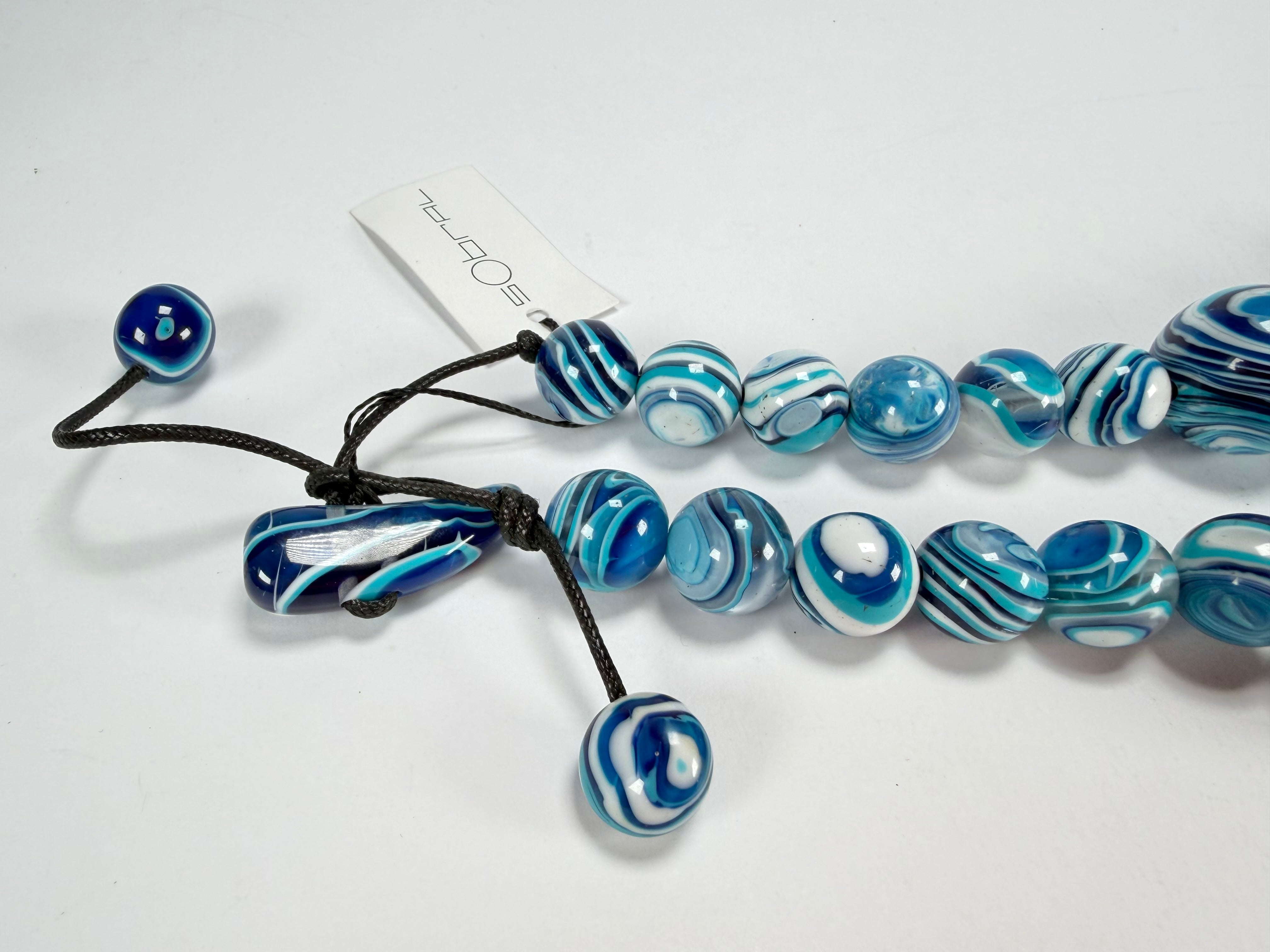 Sobral - Planets "Jupiter" Blue Studio Creation Resin Necklace ( 005453 )
