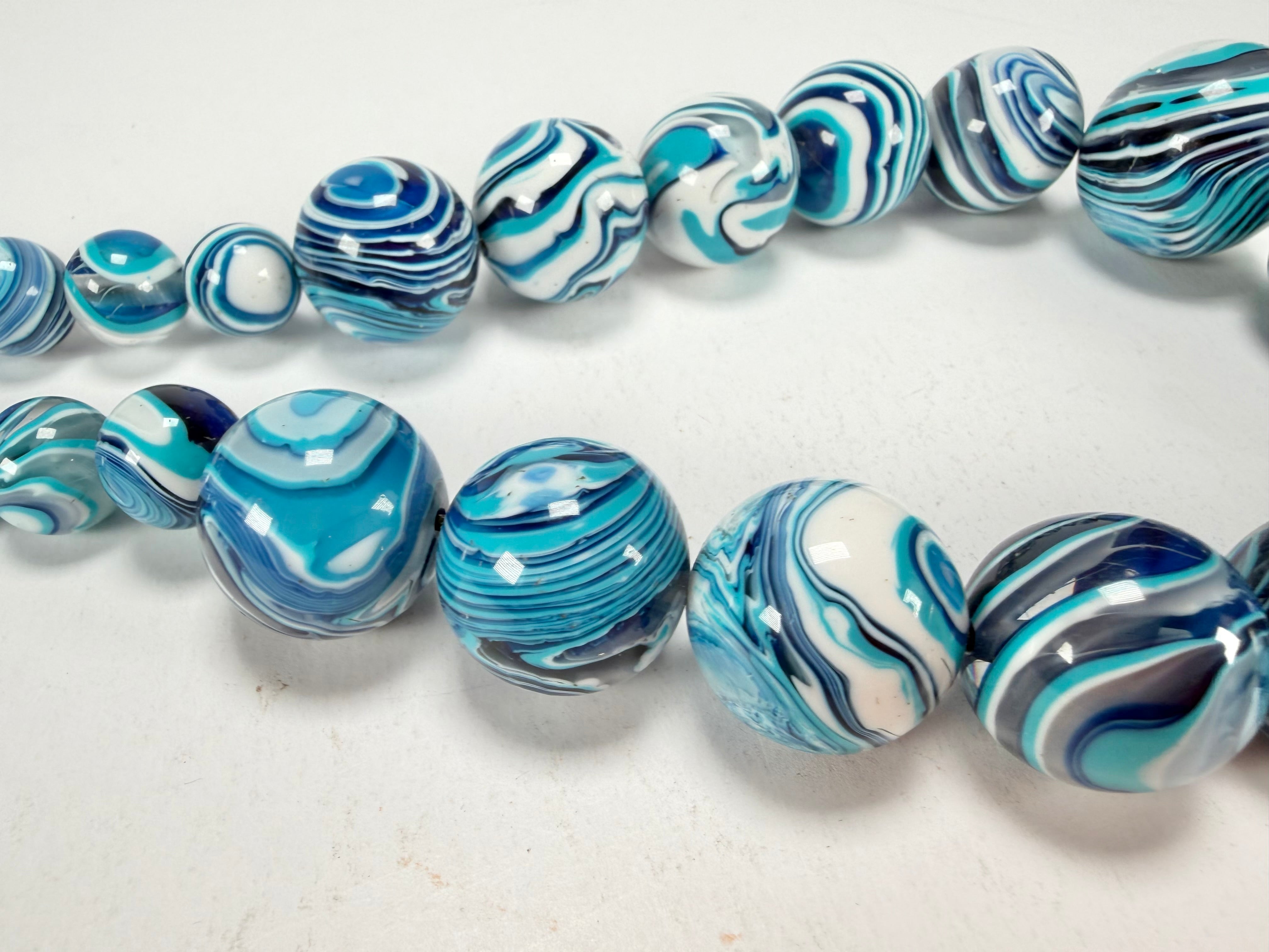 Sobral - Planets "Jupiter" Blue Studio Creation Resin Necklace ( 005453 )