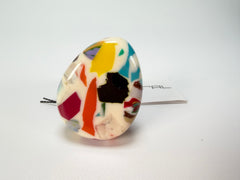 Sobral - Caillou Marfim "Poesia" Resin Ring ( 003597 ) - Size UK U  / US 10.5