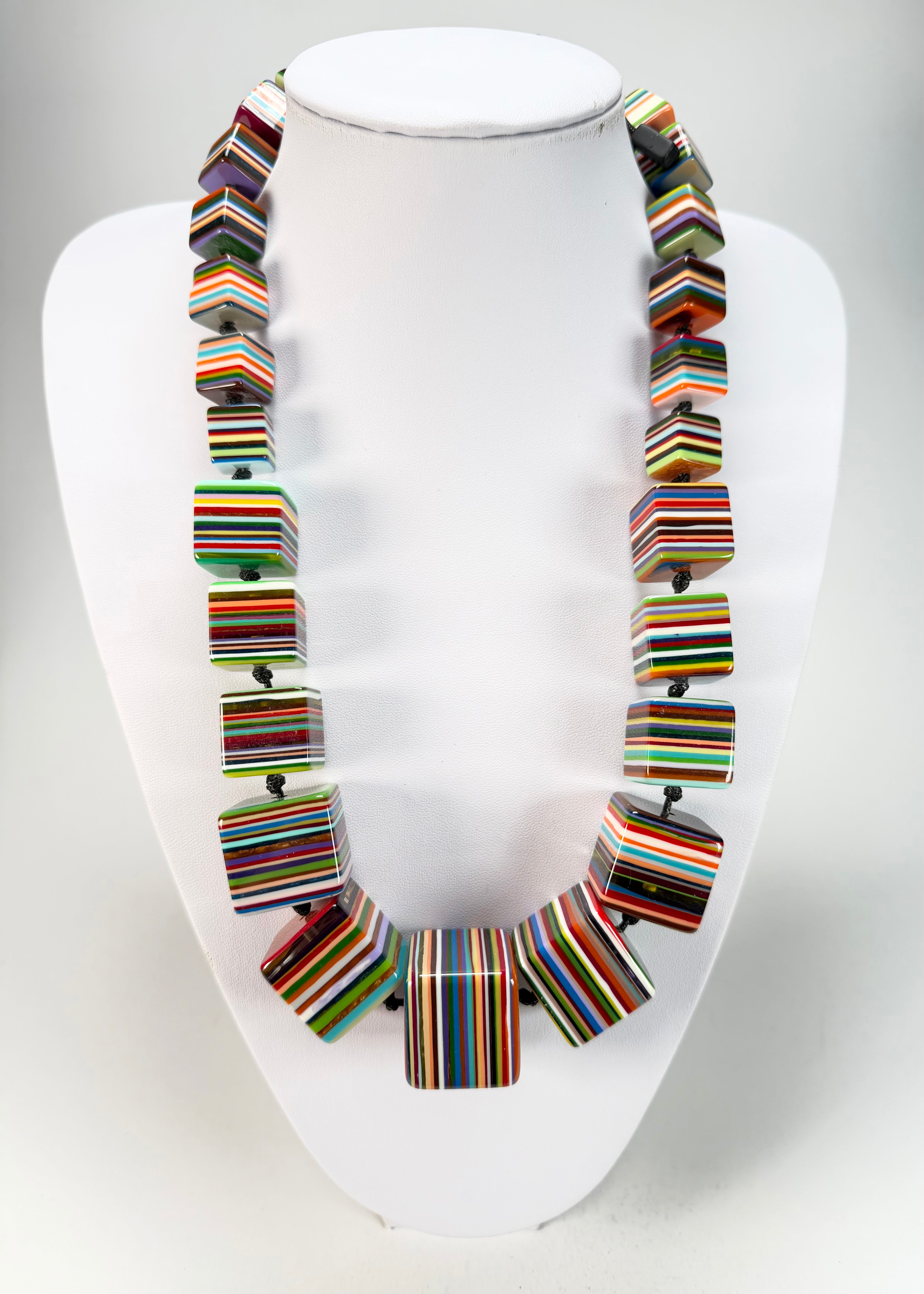 Sobral - Pop Art "K" Multi Cubes Resin Necklace ( 003624 )