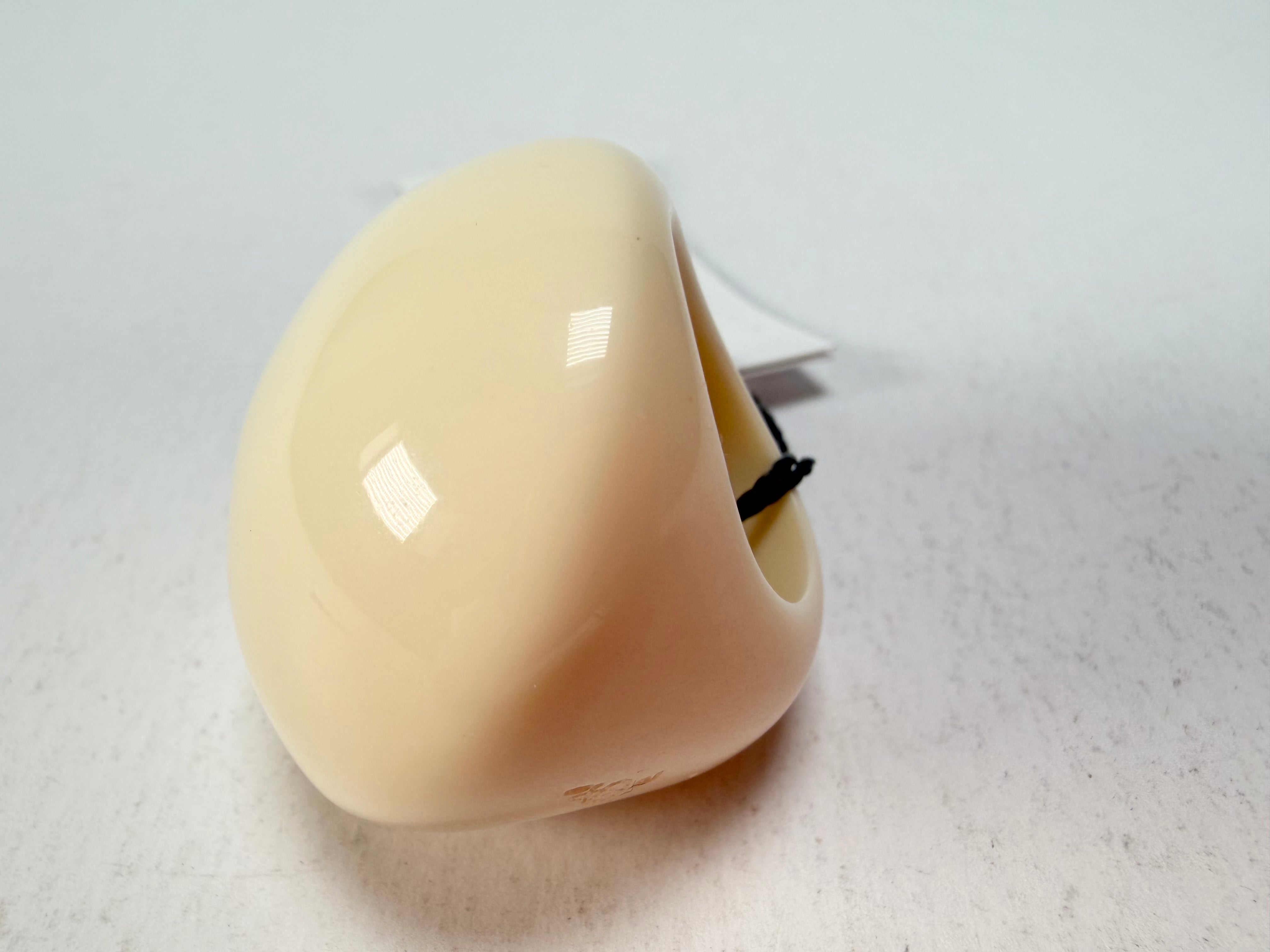 Sobral - Mix 2023 "Sintonia" Marfim Cream Resin Ring ( 003598 ) - Size UK M / US 6