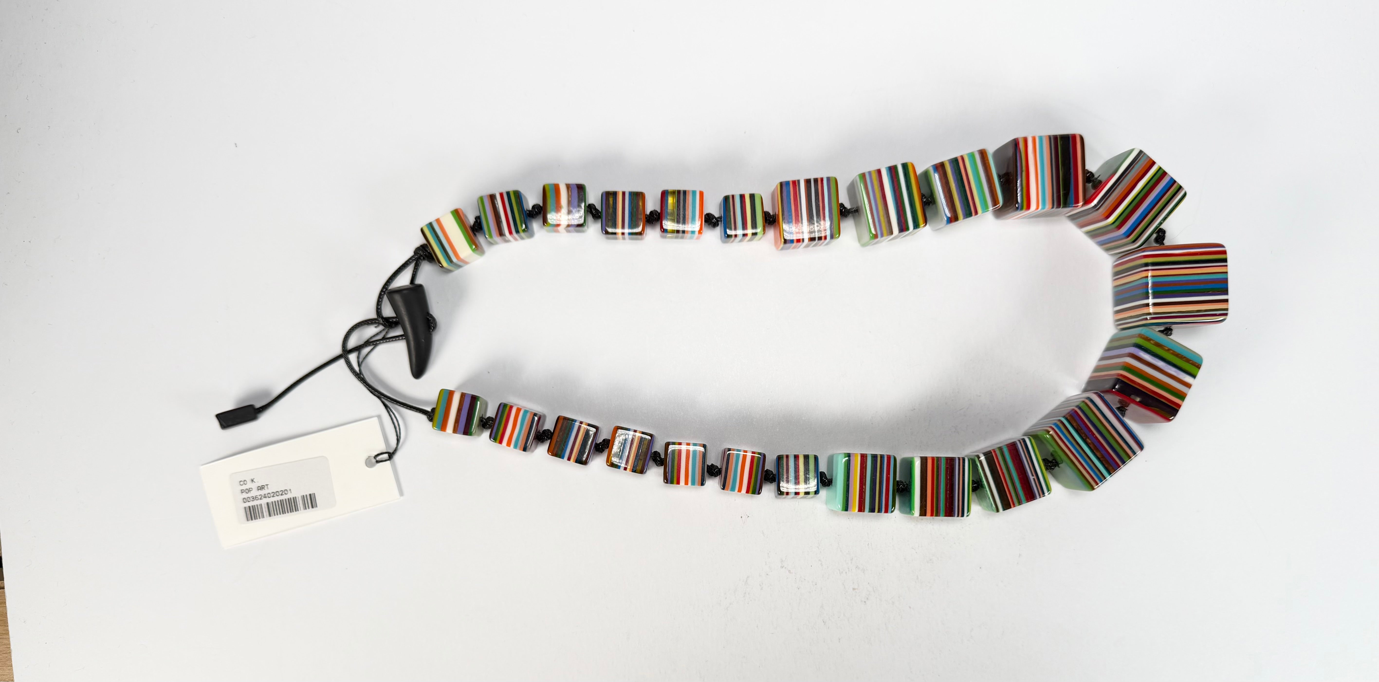 Sobral - Pop Art "K" Multi Cubes Resin Necklace ( 003624 )