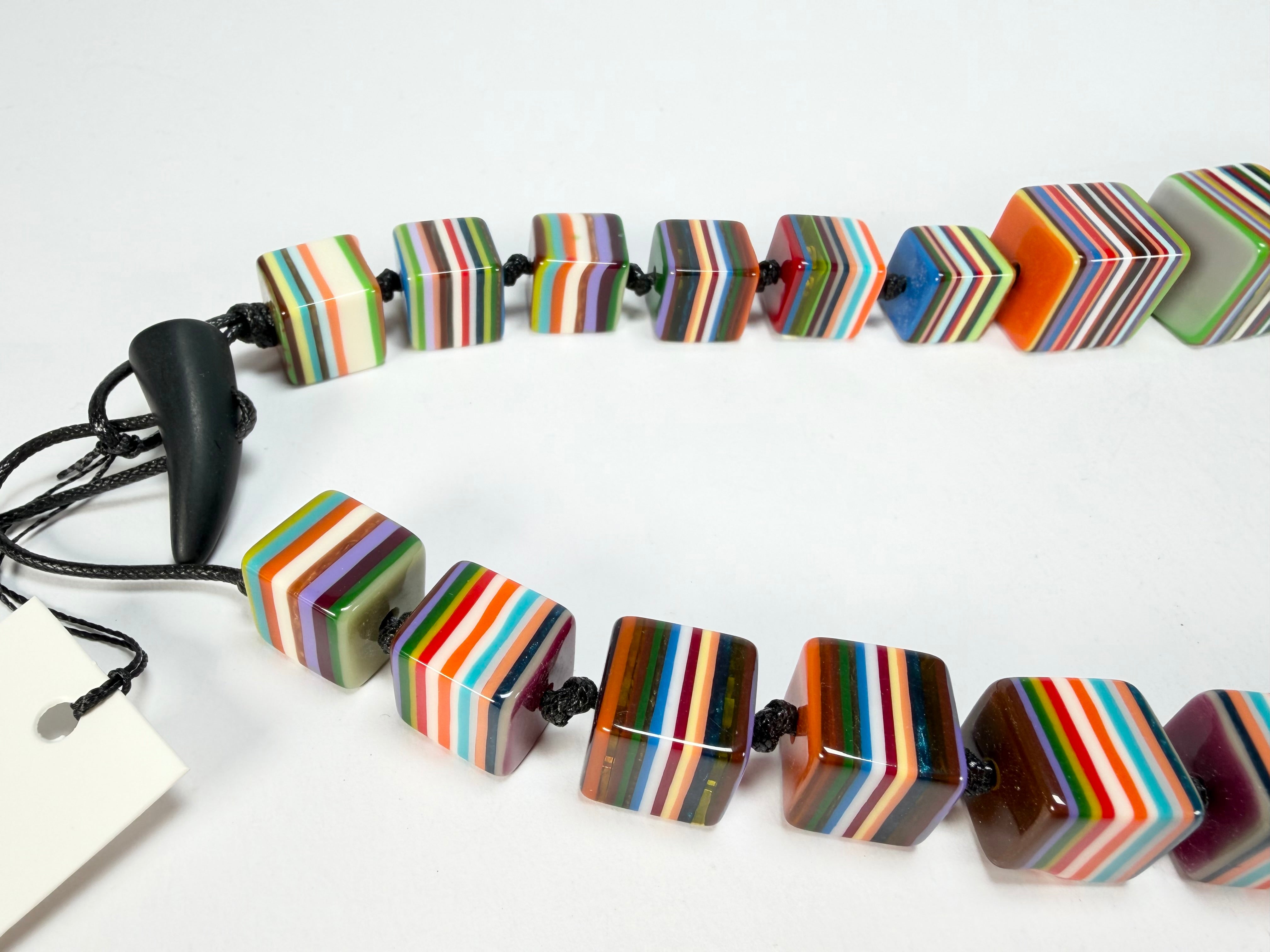 Sobral - Pop Art "K" Multi Cubes Resin Necklace ( 003624 )