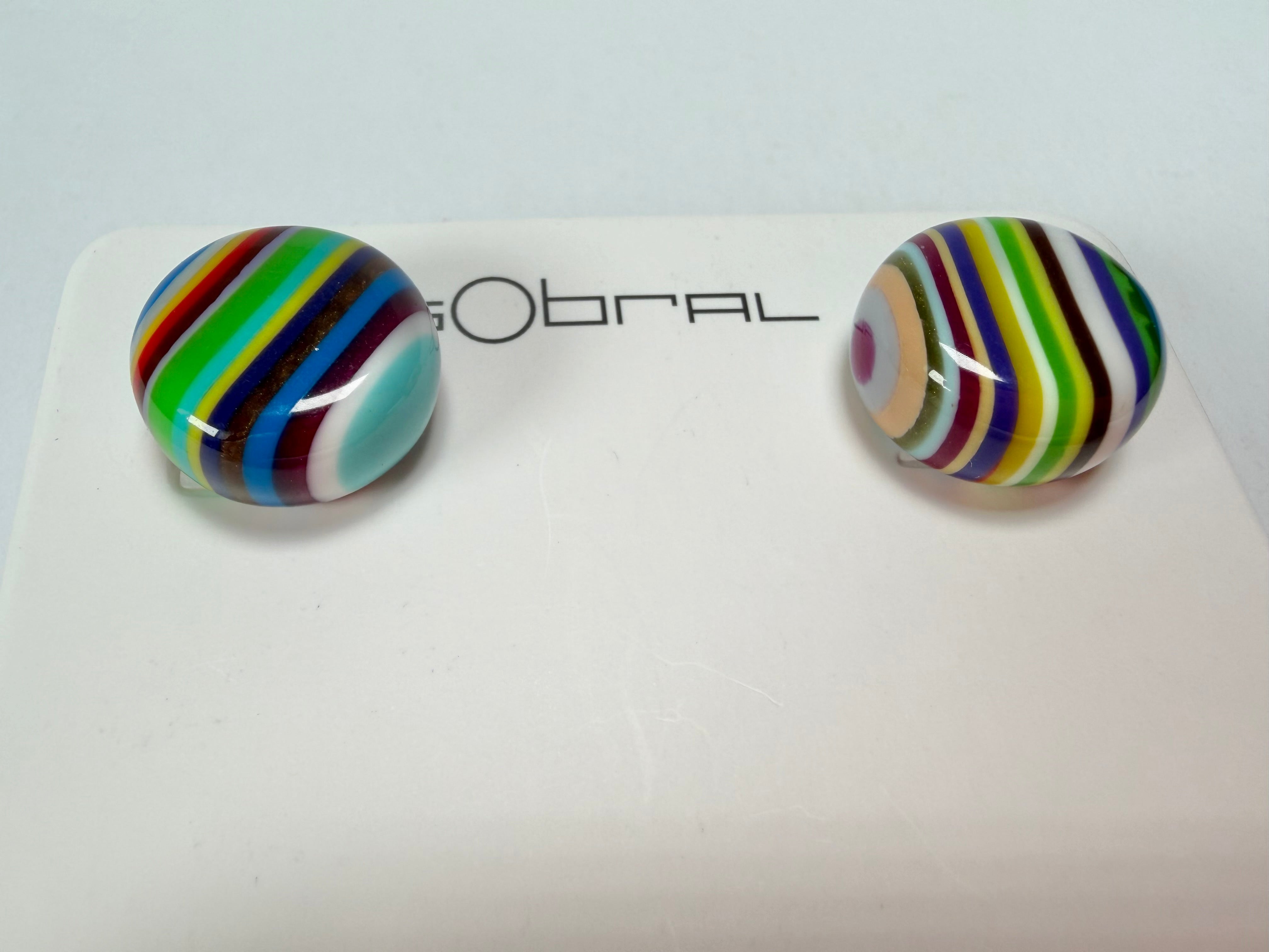 Sobral - Pop Art "Dots" Resin Earrings ( 005355 )