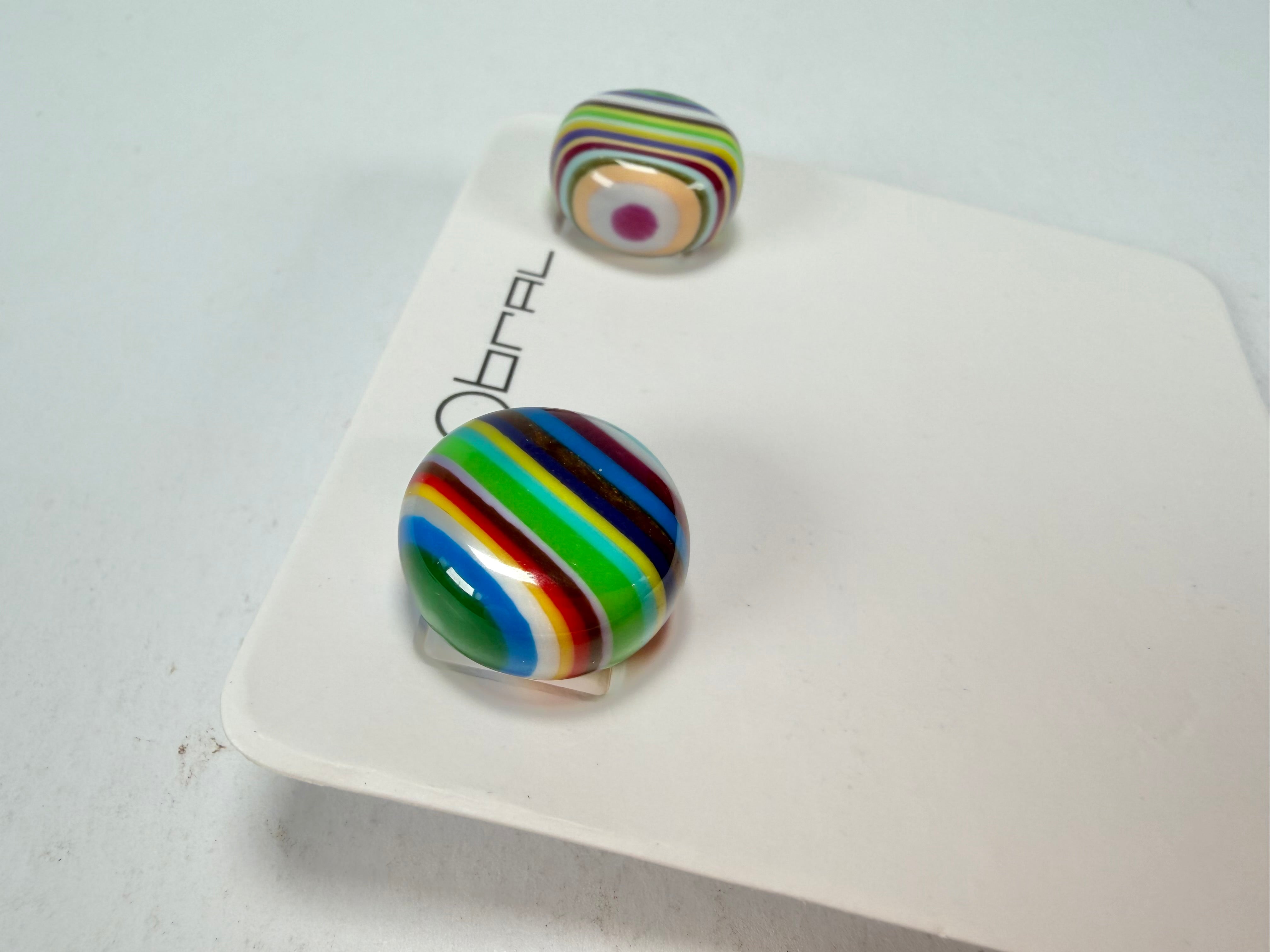 Sobral - Pop Art "Dots" Resin Earrings ( 005355 )