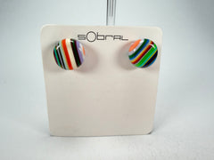 Sobral - Pop Art "Dots" Resin Earrings ( 005355 )