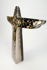 Sobral - Landmark "Cristo" Metalique Black & Gold Extra Large 28cm Statue Ornament ( 004015 )