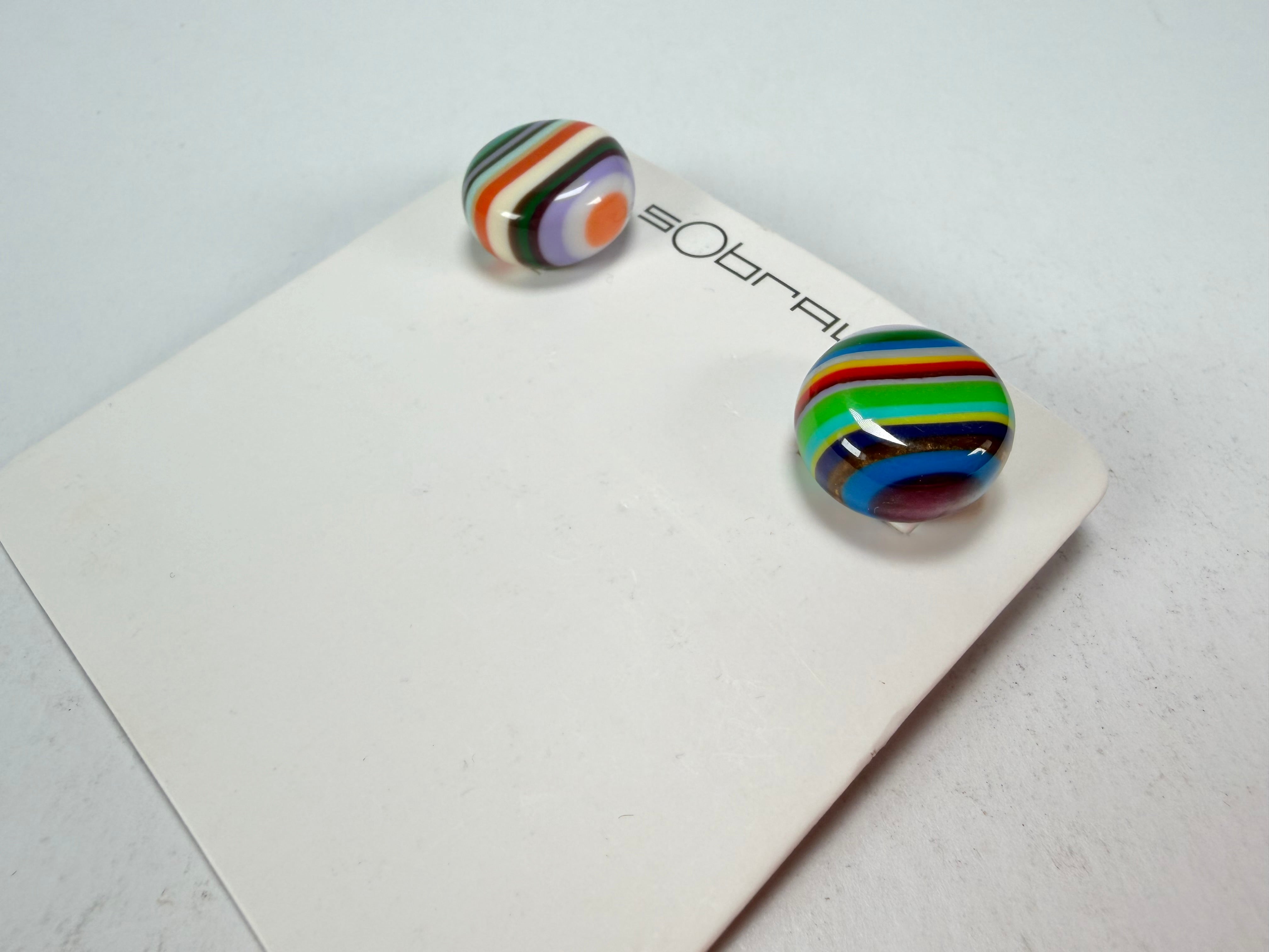 Sobral - Pop Art "Dots" Resin Earrings ( 005355 )