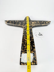 Sobral - Landmark "Cristo" Metalique Black & Gold Extra Large 28cm Statue Ornament ( 004015 )