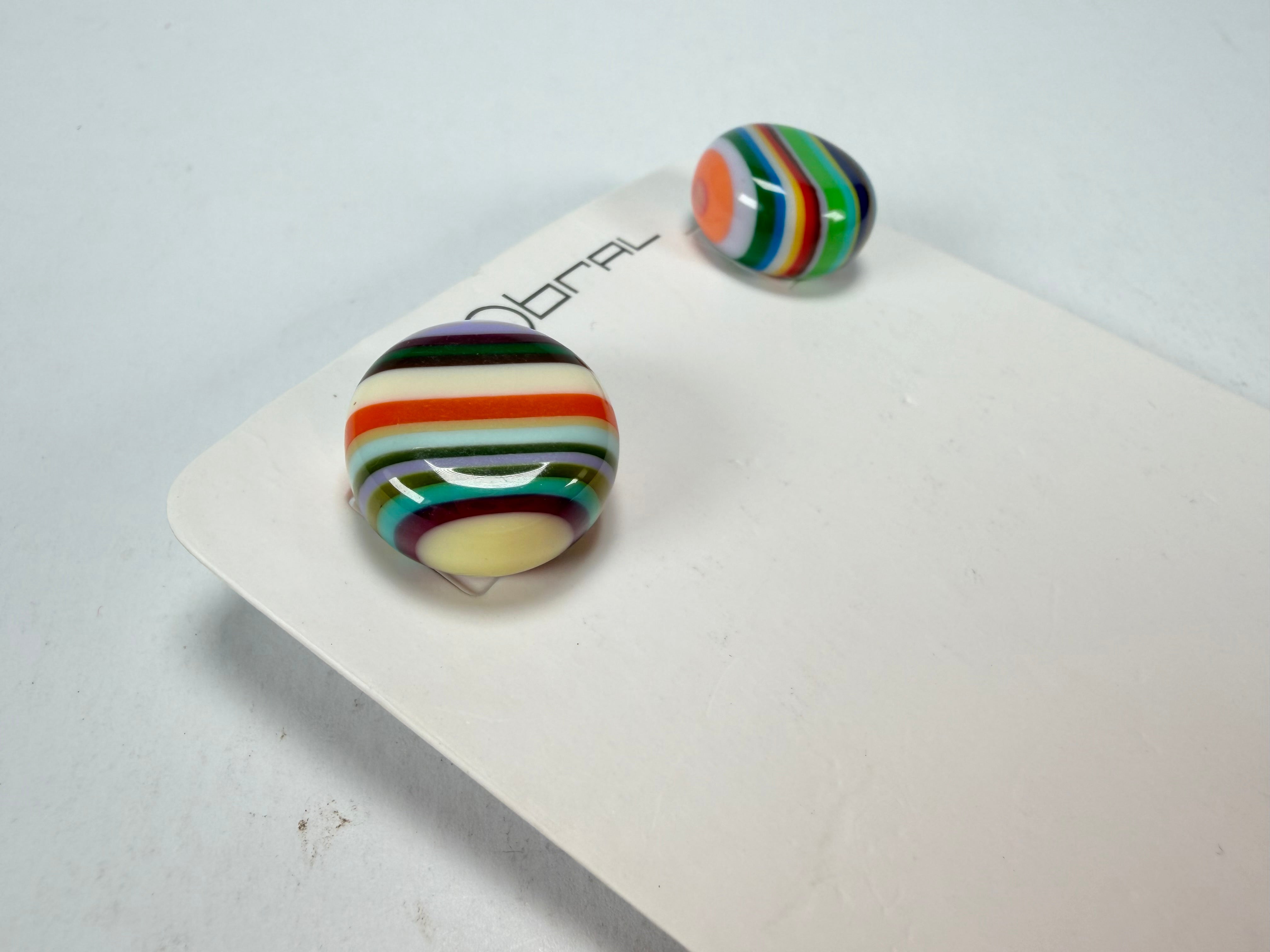Sobral - Pop Art "Dots" Resin Earrings ( 005355 )
