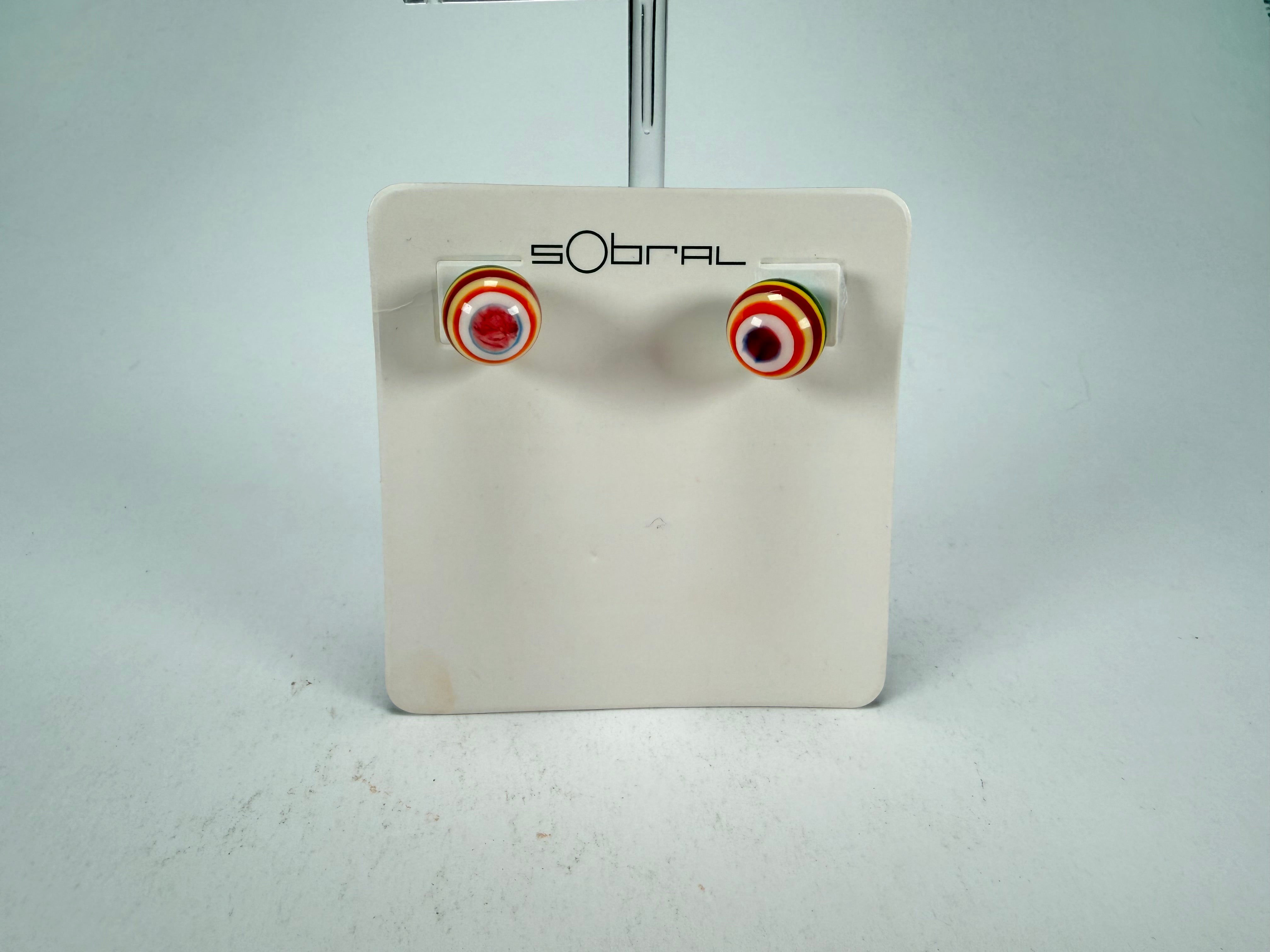 Sobral - Pop Art "Orbitalis" Resin Earrings ( 005456 )