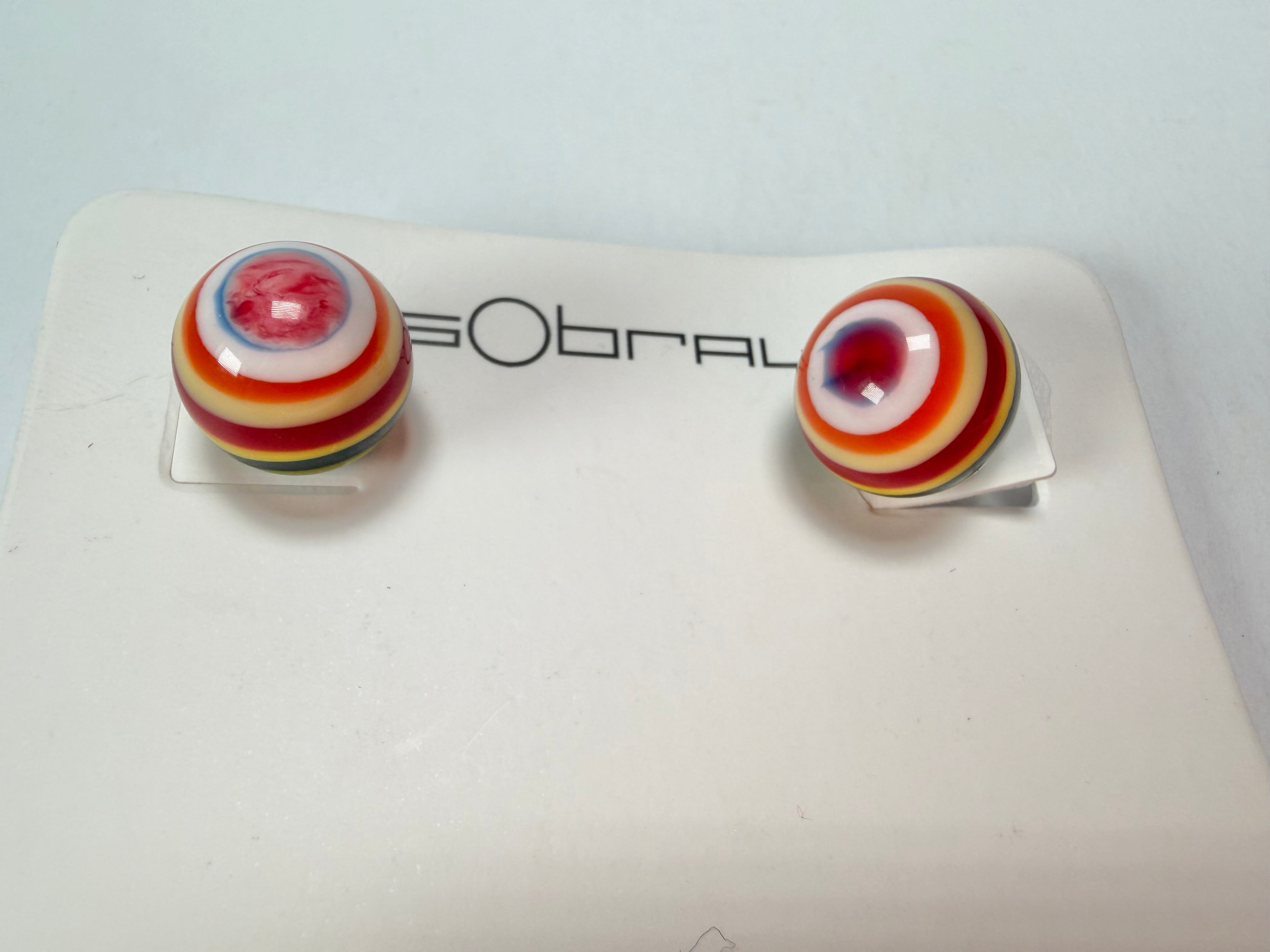 Sobral - Pop Art "Orbitalis" Resin Earrings ( 005456 )