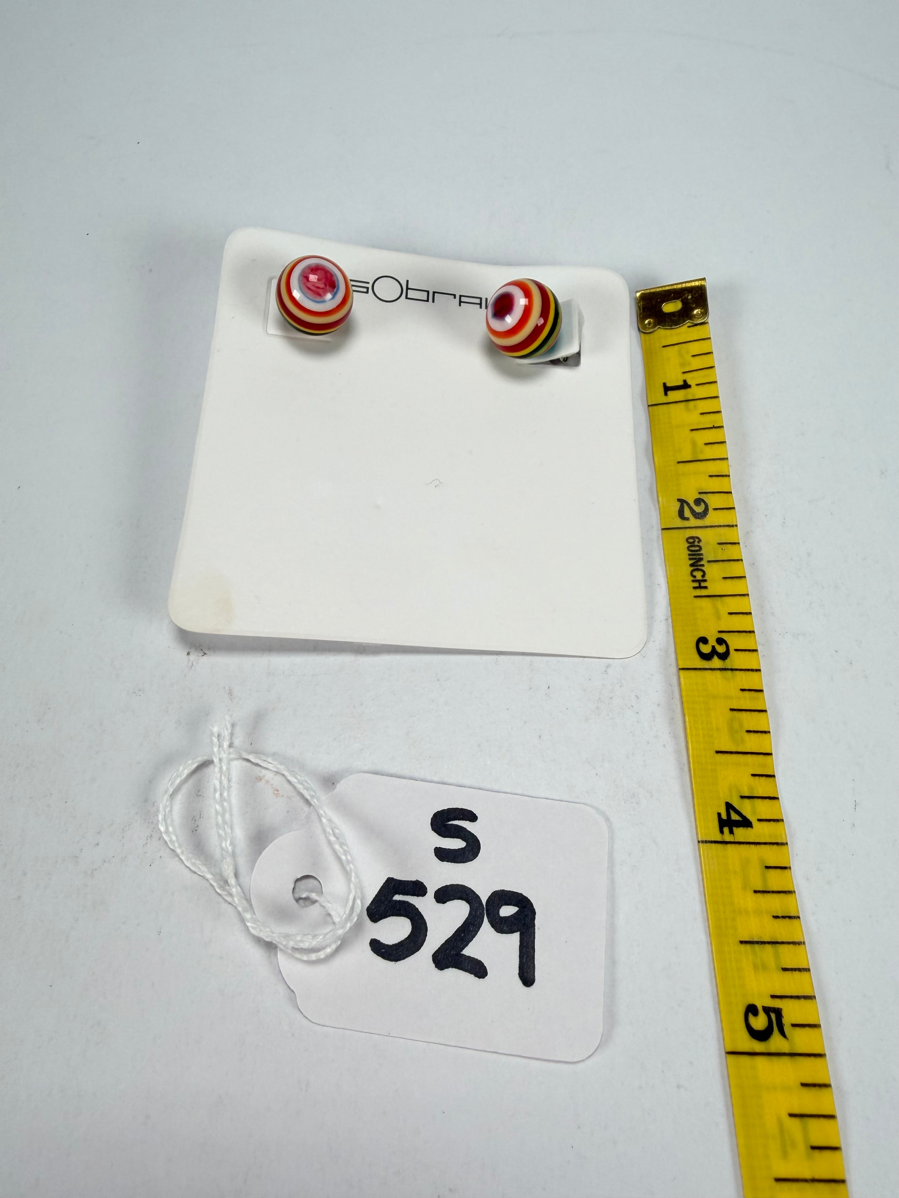 Sobral - Pop Art "Orbitalis" Resin Earrings ( 005456 )