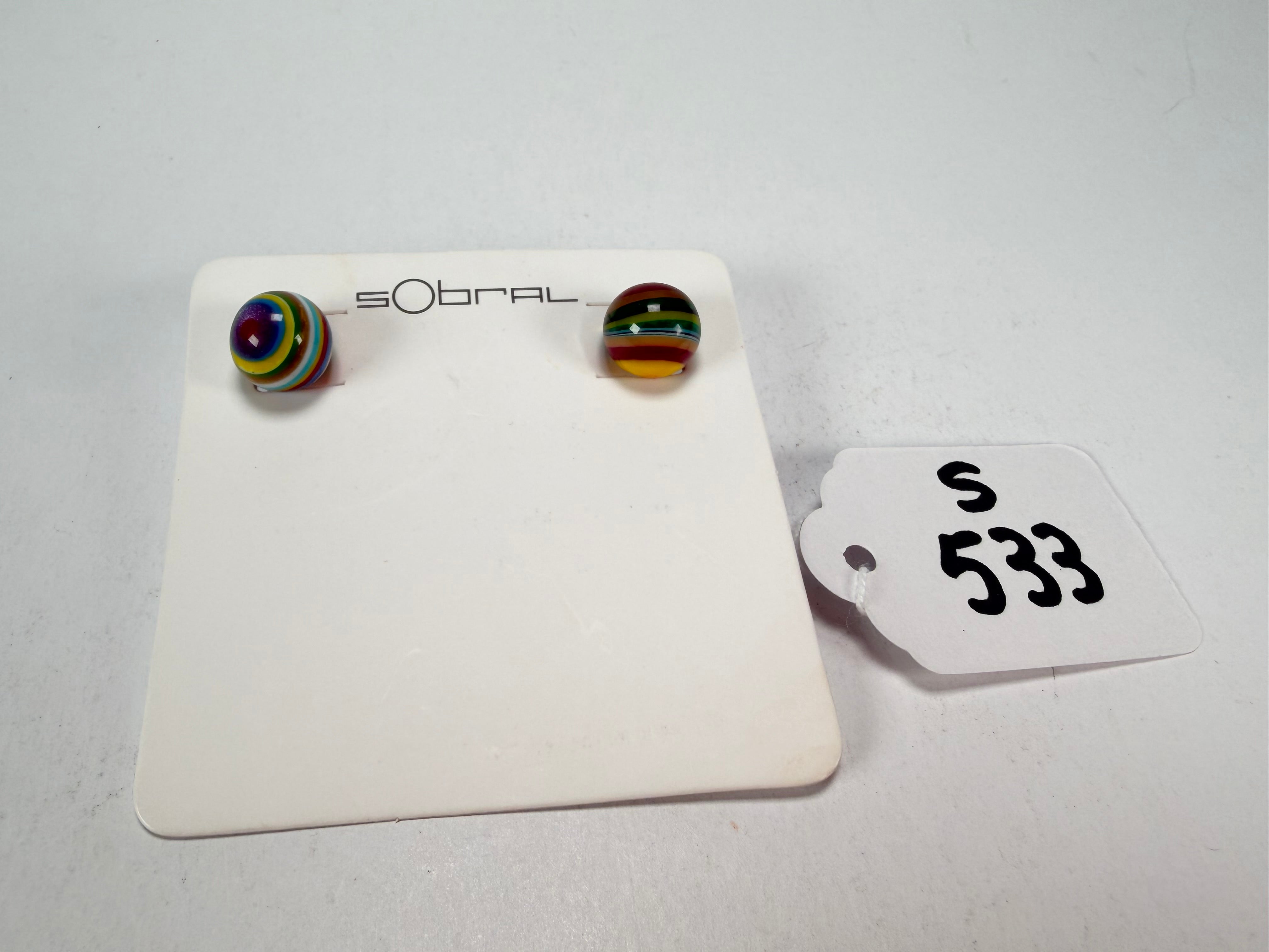 Sobral - Pop Art "Orbitalis" Resin Earrings ( 005456 )