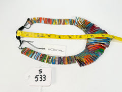 Sobral - Multi-Colour "Tupi" Pollock Resin Necklace ( 004853 )