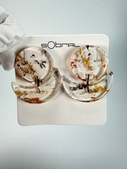 Sobral - Minas Gerais "Sombra" Resin Earrings ( 005036 )