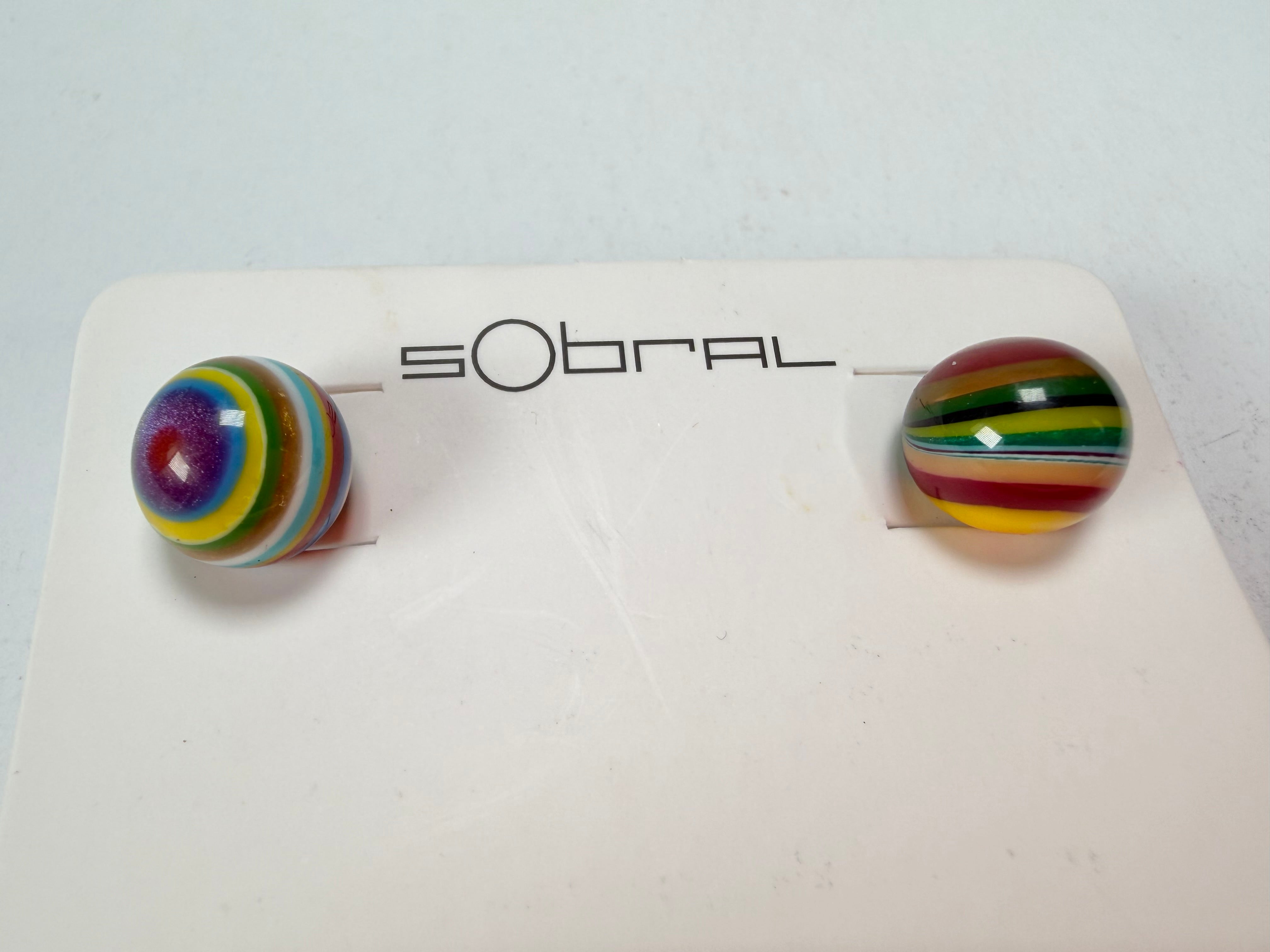 Sobral - Pop Art "Orbitalis" Resin Earrings ( 005456 )