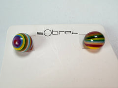 Sobral - Pop Art "Orbitalis" Resin Earrings ( 005456 )