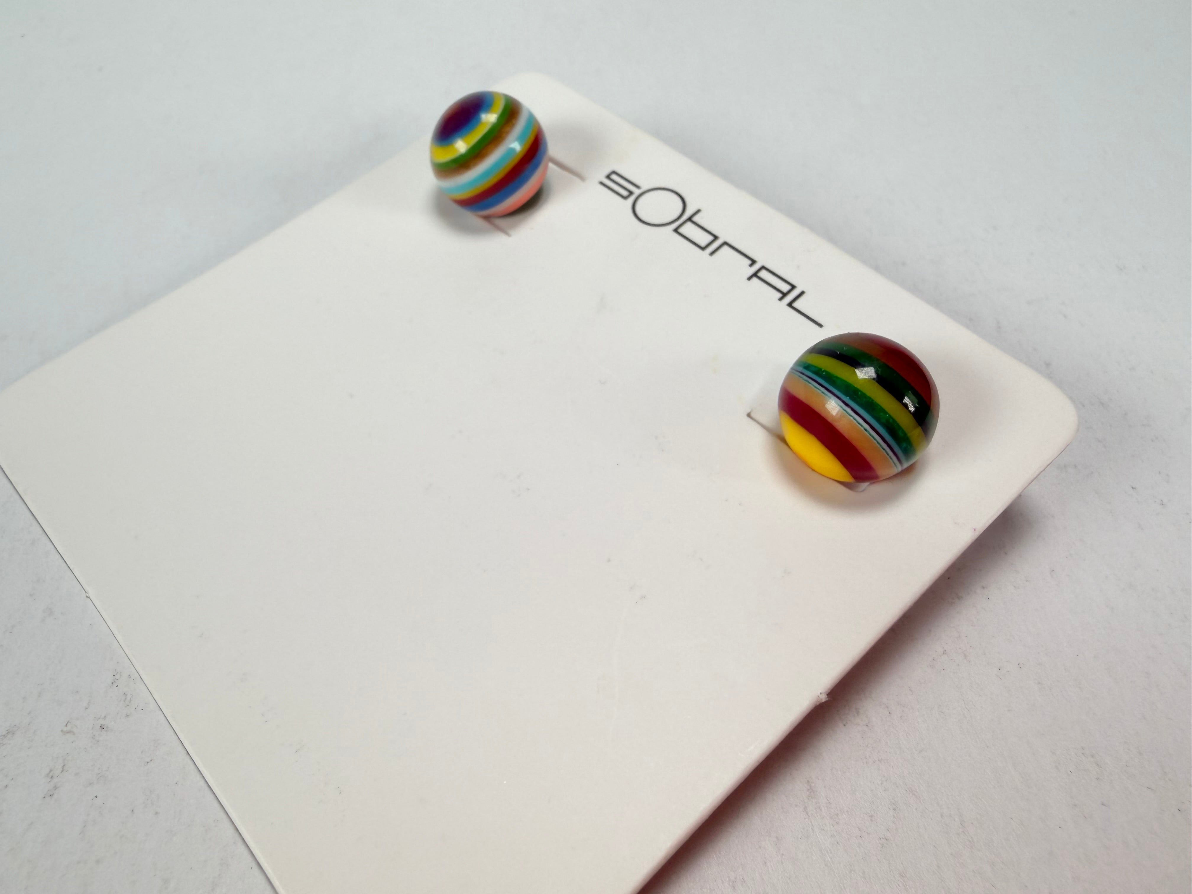 Sobral - Pop Art "Orbitalis" Resin Earrings ( 005456 )