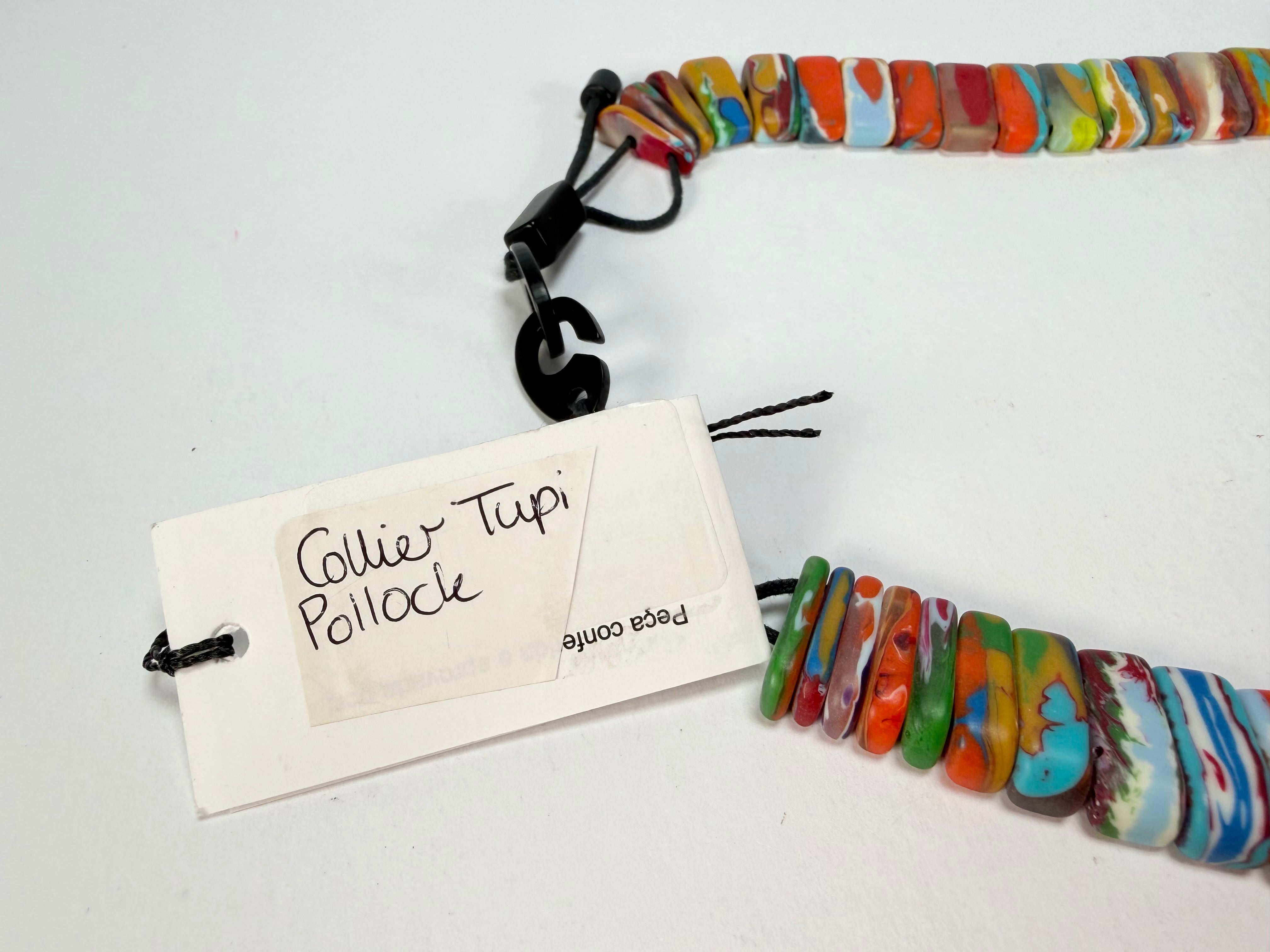 Sobral - Multi-Colour "Tupi" Pollock Resin Necklace ( 004853 )