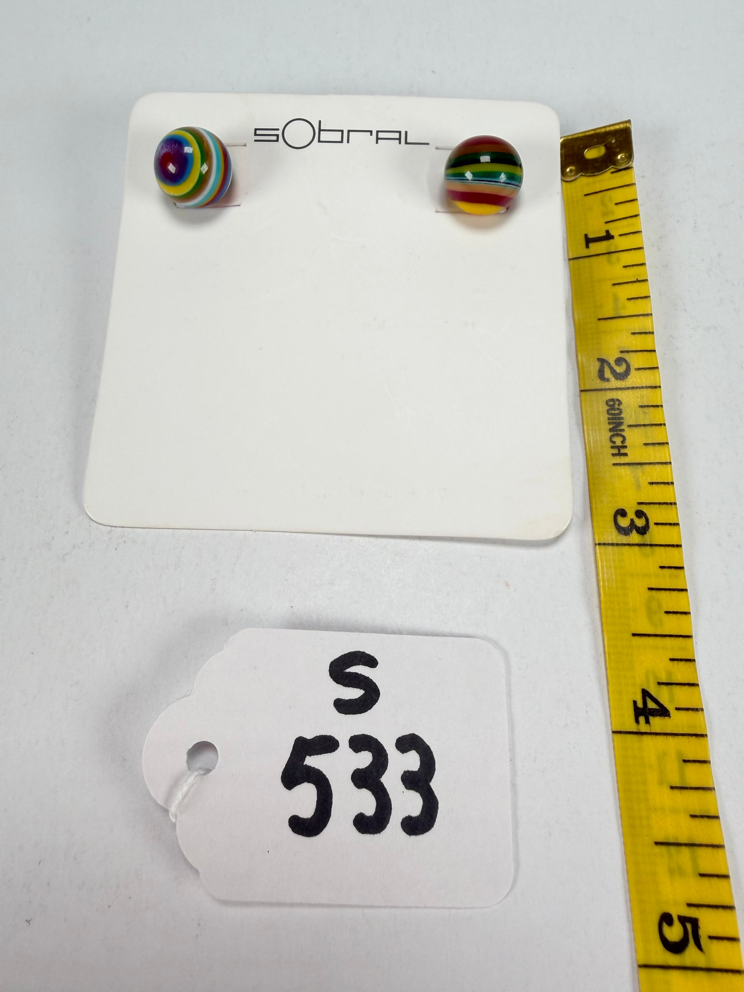 Sobral - Pop Art "Orbitalis" Resin Earrings ( 005456 )