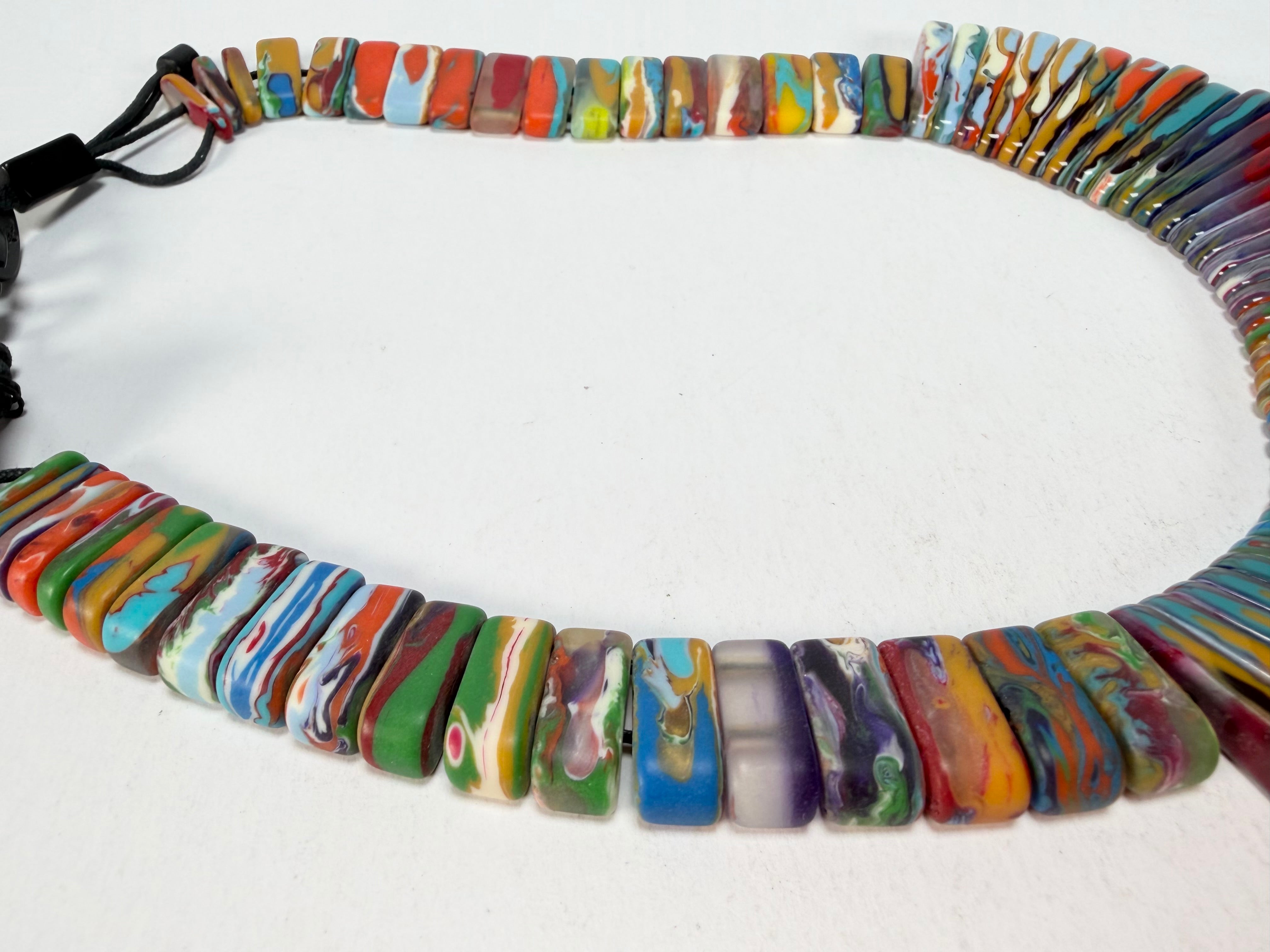 Sobral - Multi-Colour "Tupi" Pollock Resin Necklace ( 004853 )